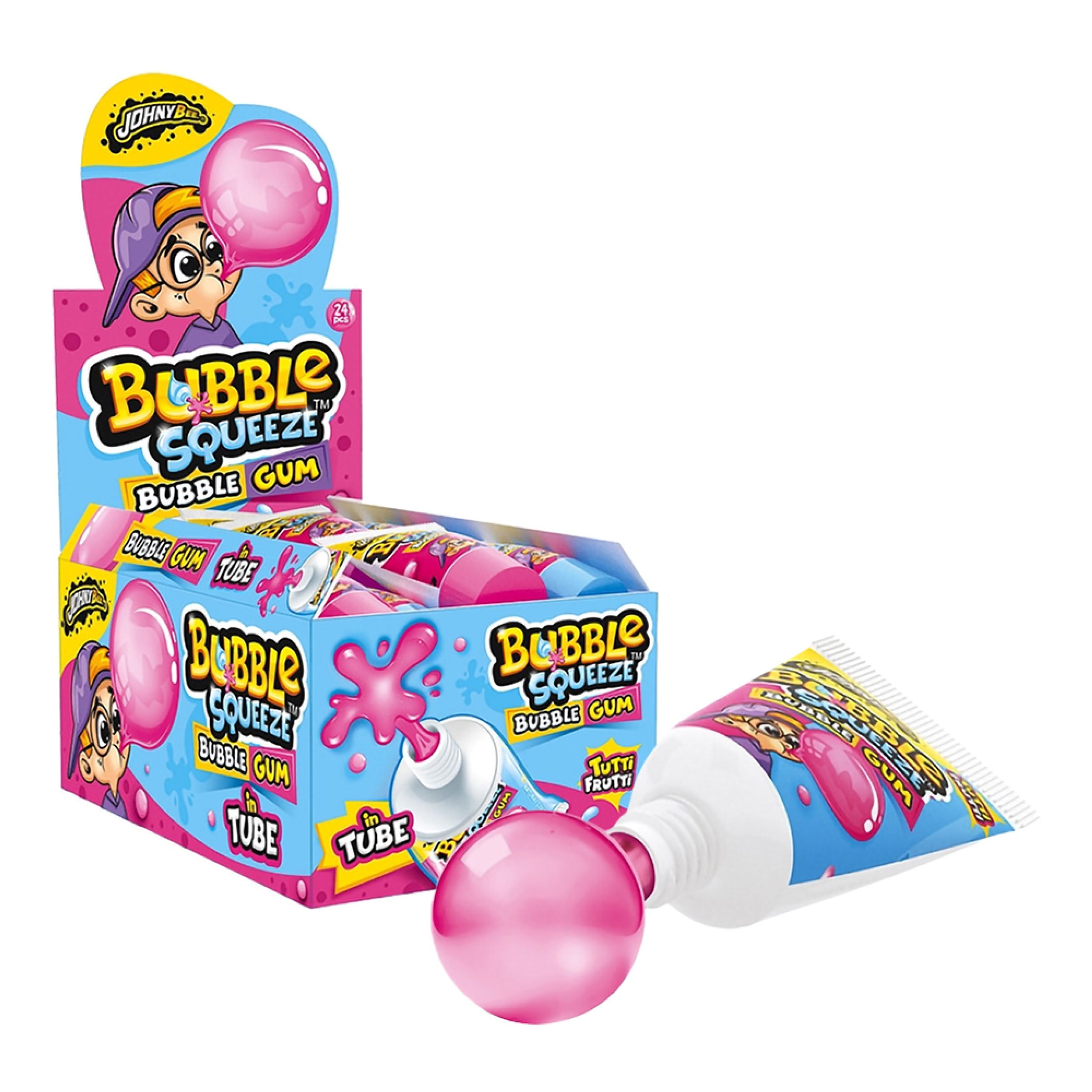 Bubble Gum Squeeze Økonomipakke - 24 x 30 g