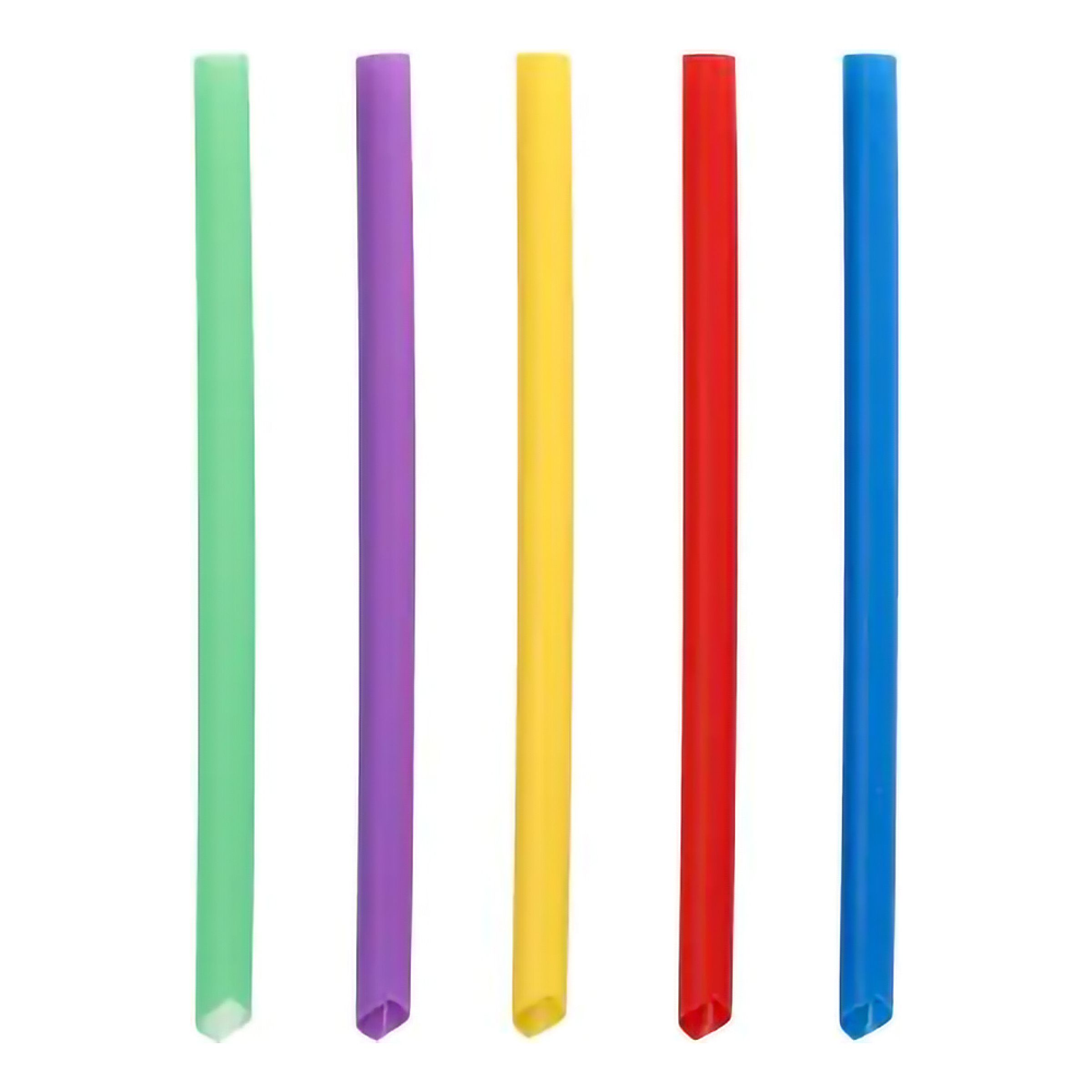 Bubble Tea Sugerør i Plast Mix - 200-pak