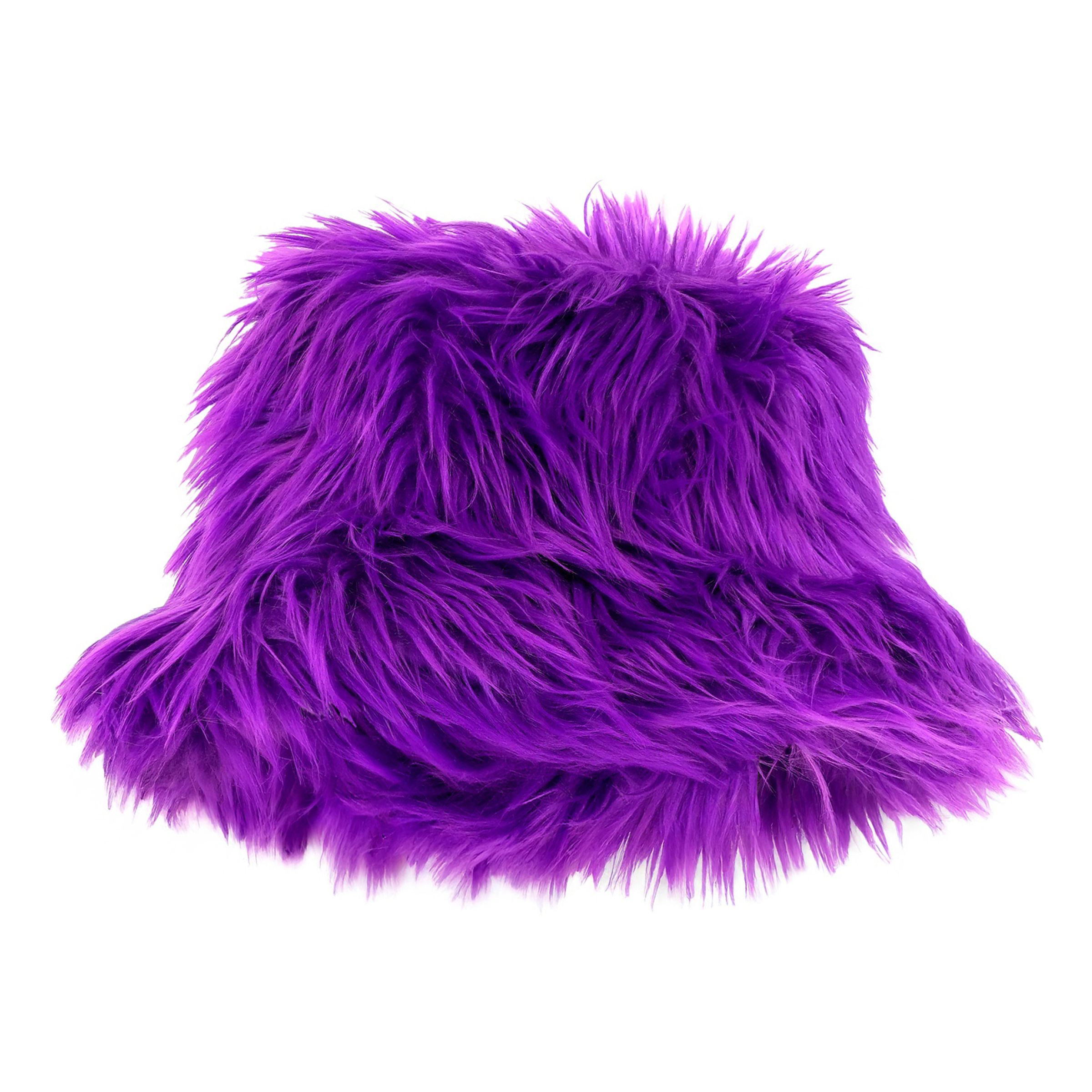Bucket Hat Fluffig Lila - One size