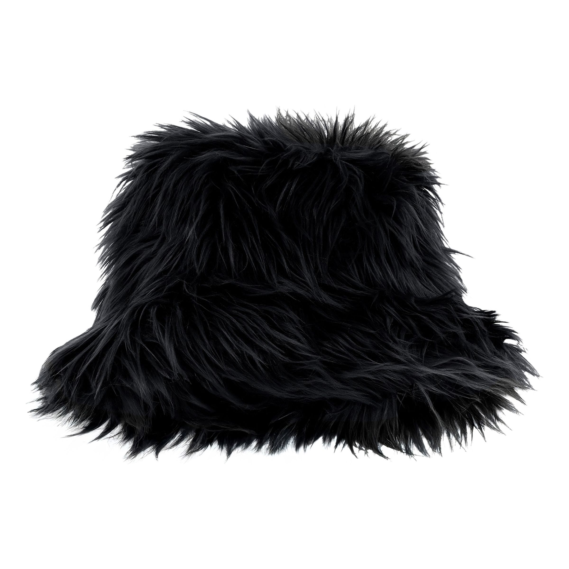 Bucket Hat Fluffig Svart - One size