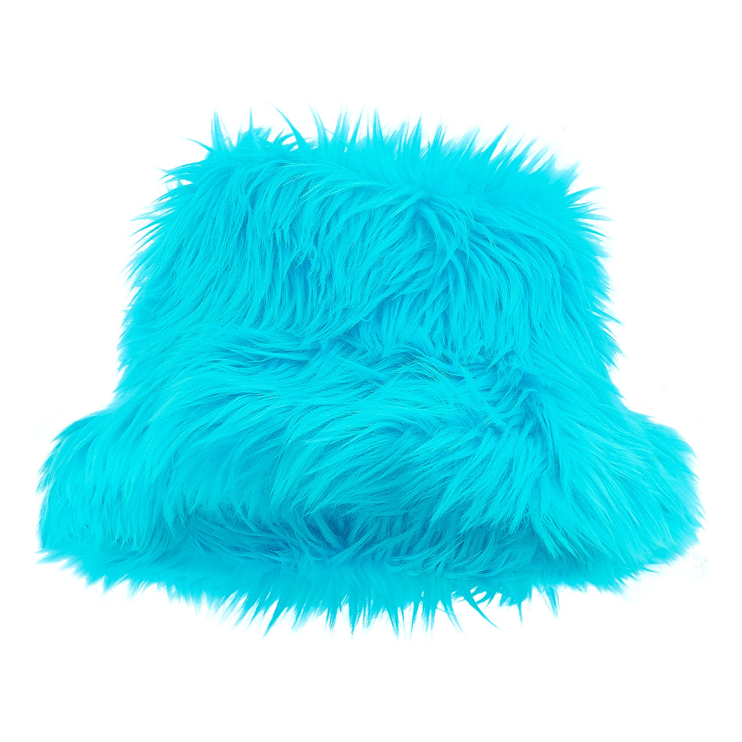 Bucket Hat Fluffig Turkos - One size