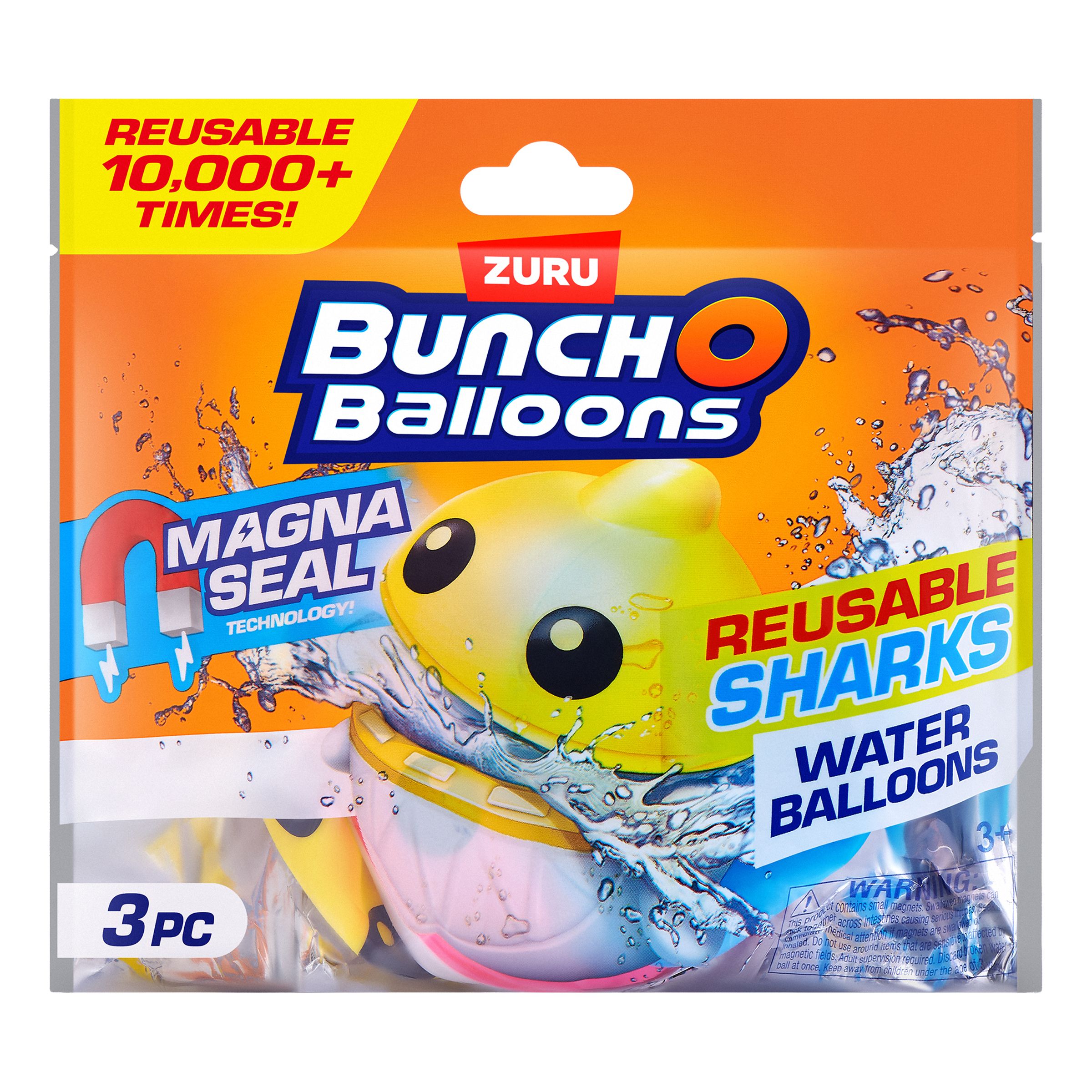 Bunch O Balloons Vandballoner - Genbrugelige - Haj - 3 Stk.