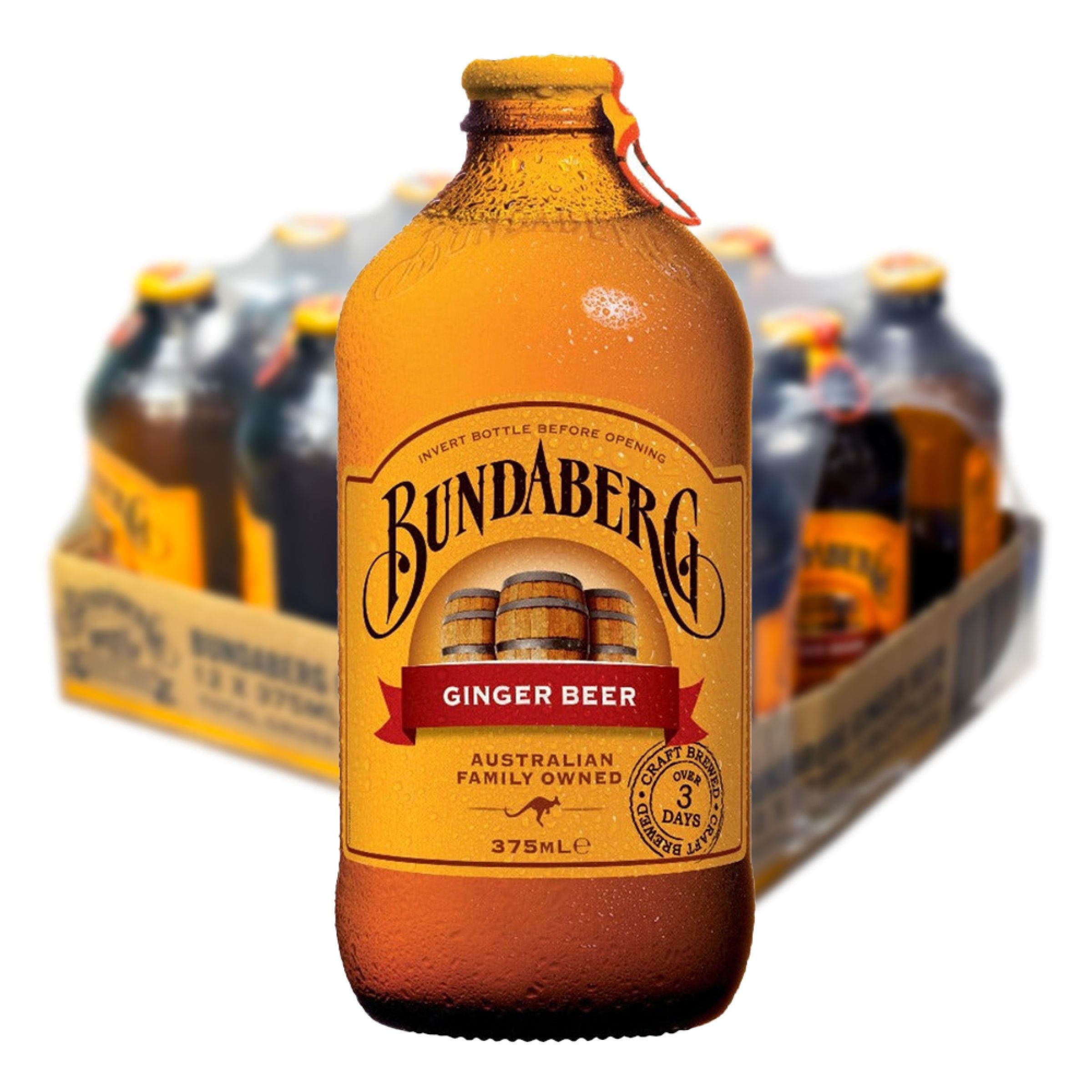 Bundaberg Ginger Beer - 12 x 37,5 cl | Hem - Bartillbehör - Drinktillbehör - Drinkmixar | Pryloteket