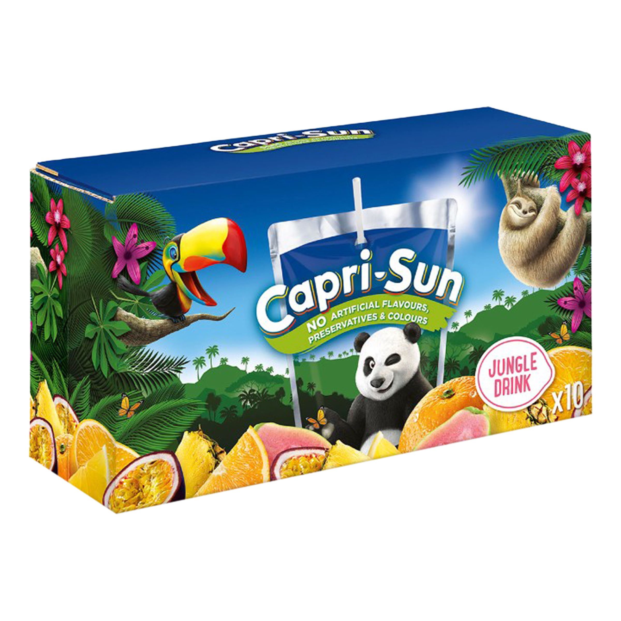 Capri-Sun Jungle - 10 x 200 ml | Hem - Godis & Läsk - Dryck - Juice & Saft | Maskeradspecialisten