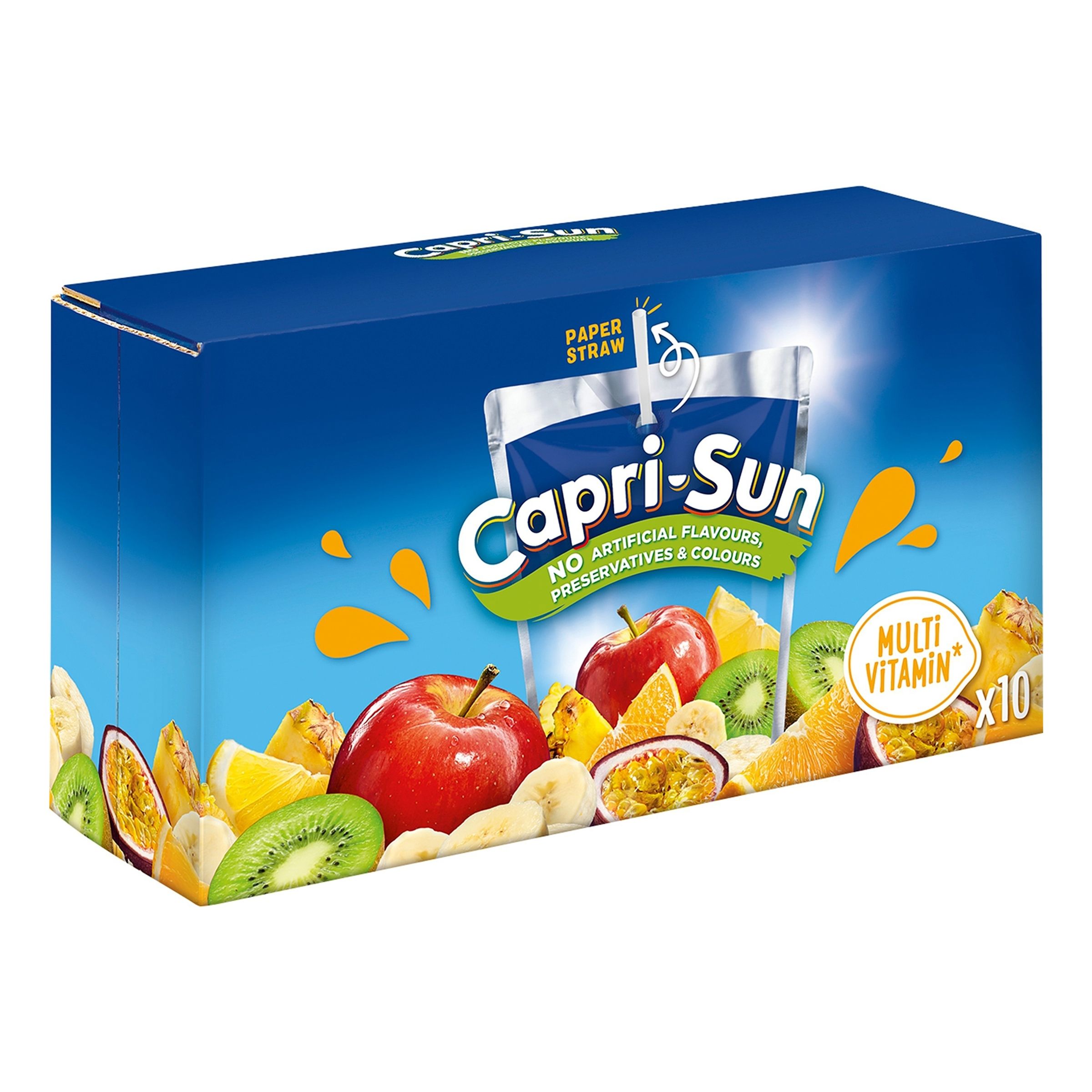 Capri-Sun Multivitamin - 10 x 200 ml | Hem - Godis & Läsk - Dryck - Juice & Saft | Maskeradspecialisten