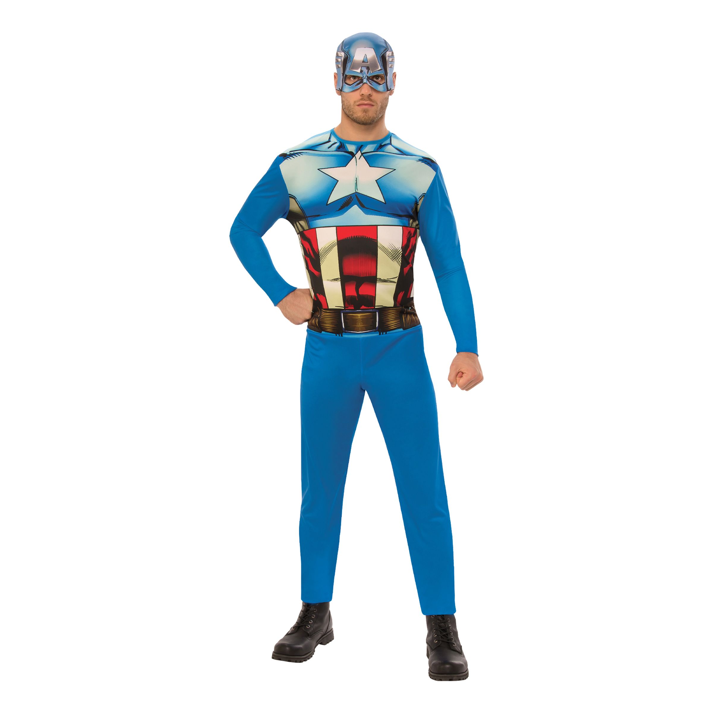 Captain America Maskeraddräkt - X-Large | Hem - Maskerad - Maskeraddräkter - Herrdräkter | Maskeradspecialisten