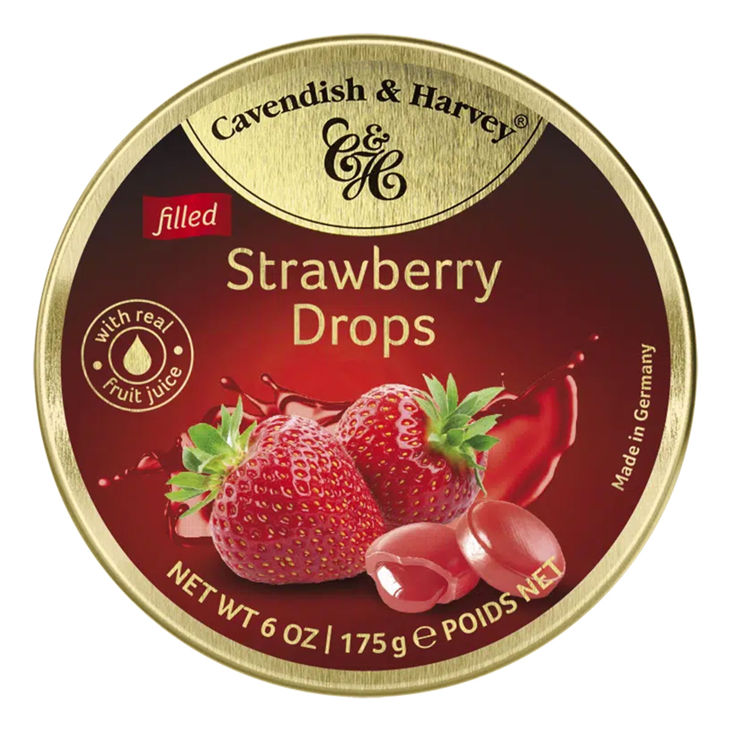 Cavendish Strawberry Drops - 175 g | Hem - Godis & Läsk - Godis - Karameller | Maskeradspecialisten