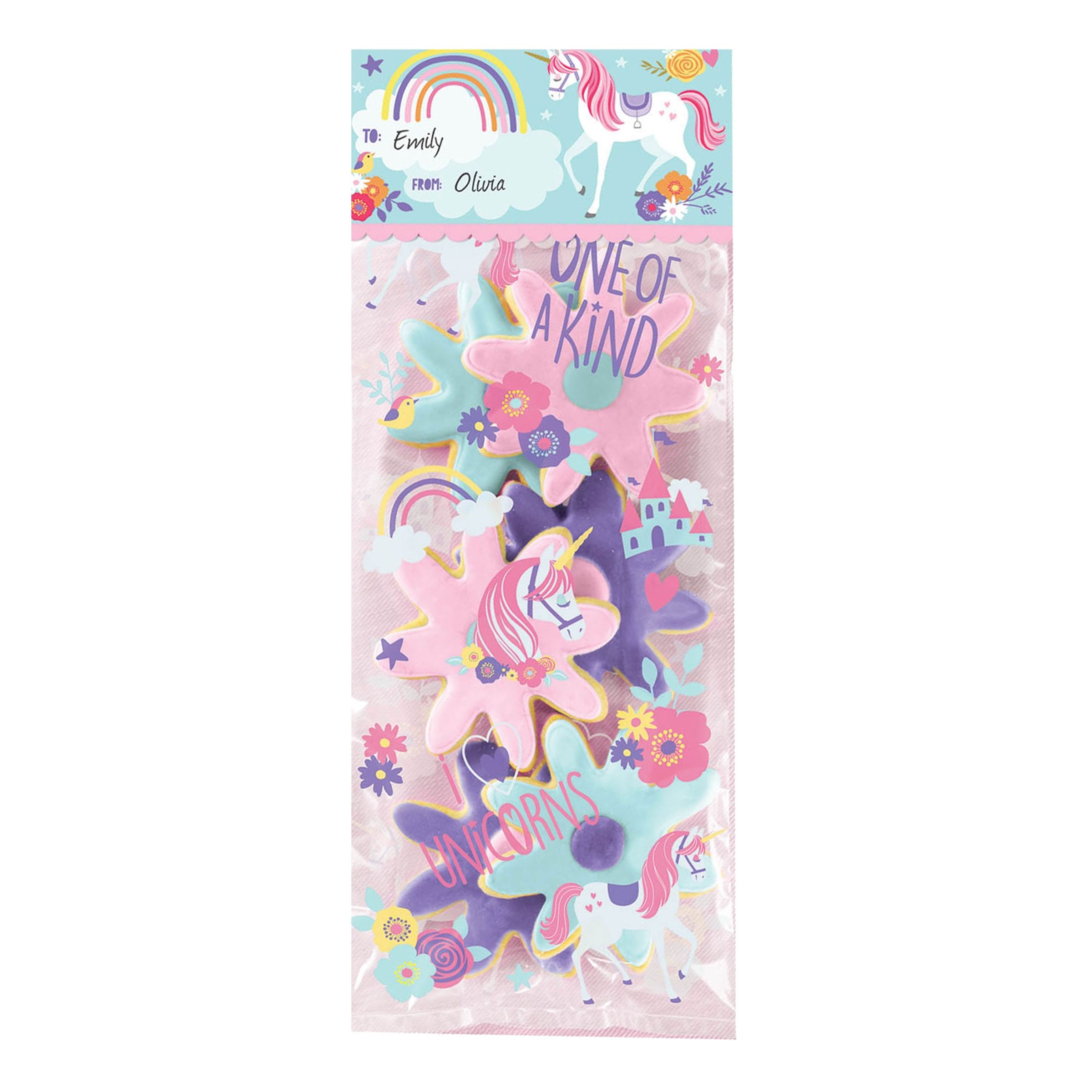 Cellofanposer Magical Unicorn - 20-pak
