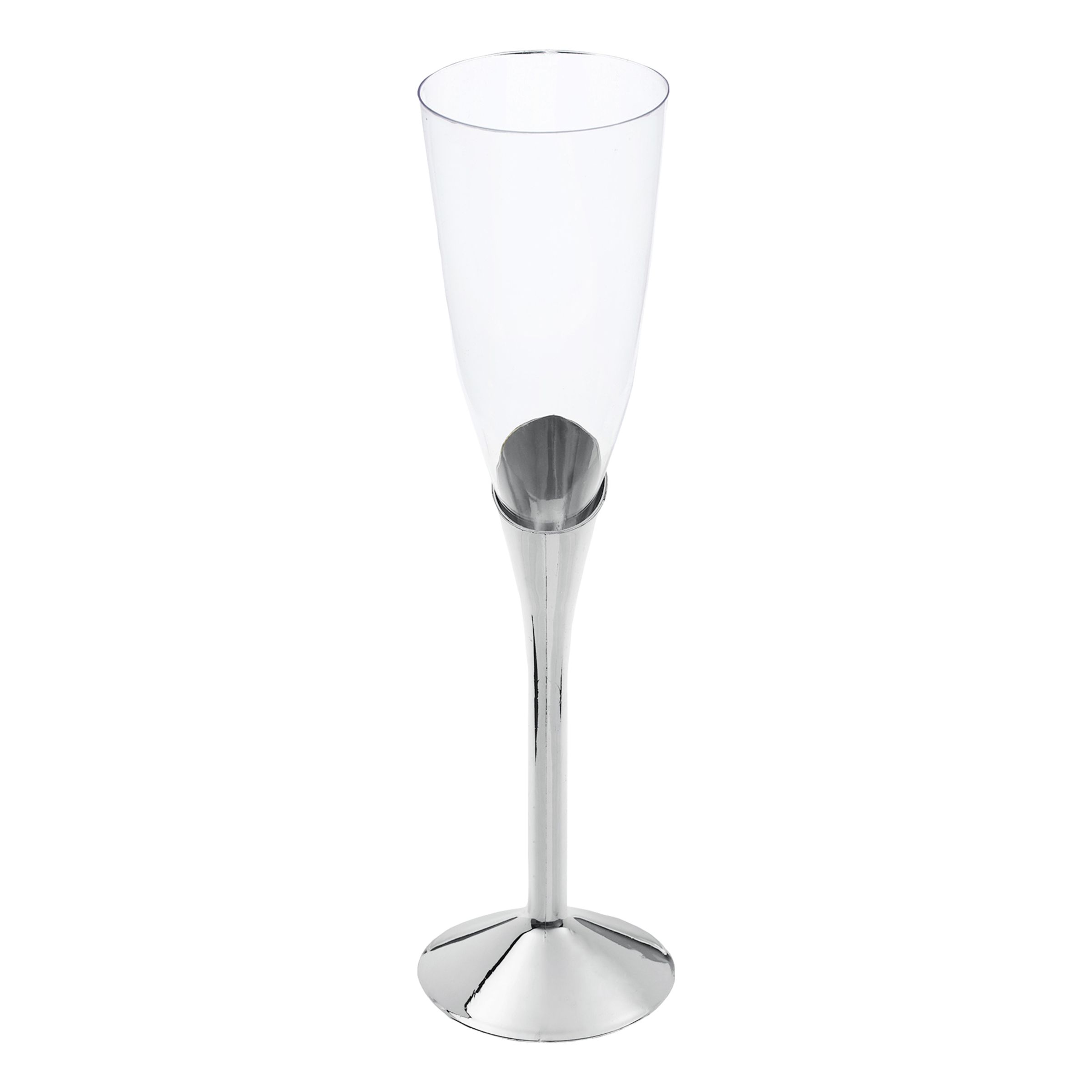 Champagneglas med Sølvfod - 6-pak