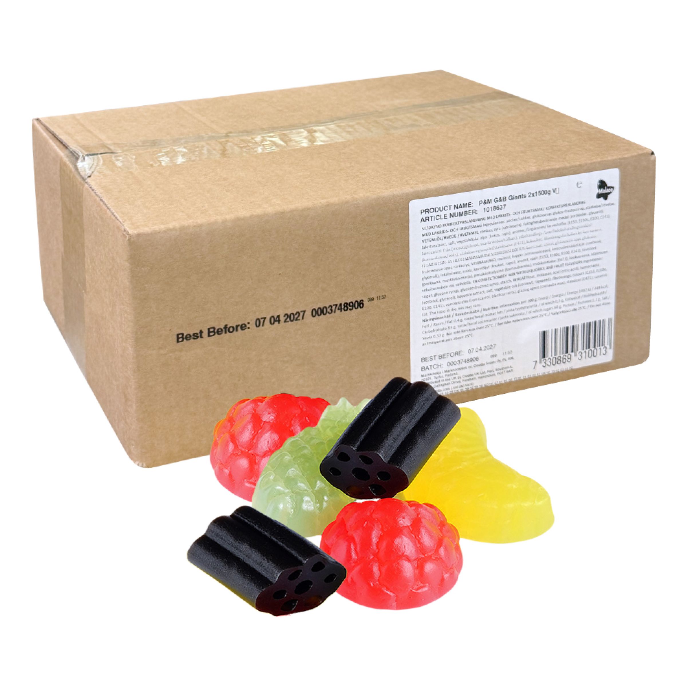Cloetta Gott & Blandat Giants Storpack - 3 kg | Hem - Godis & Läsk - Godis - Gelégodis | Maskeradspecialisten