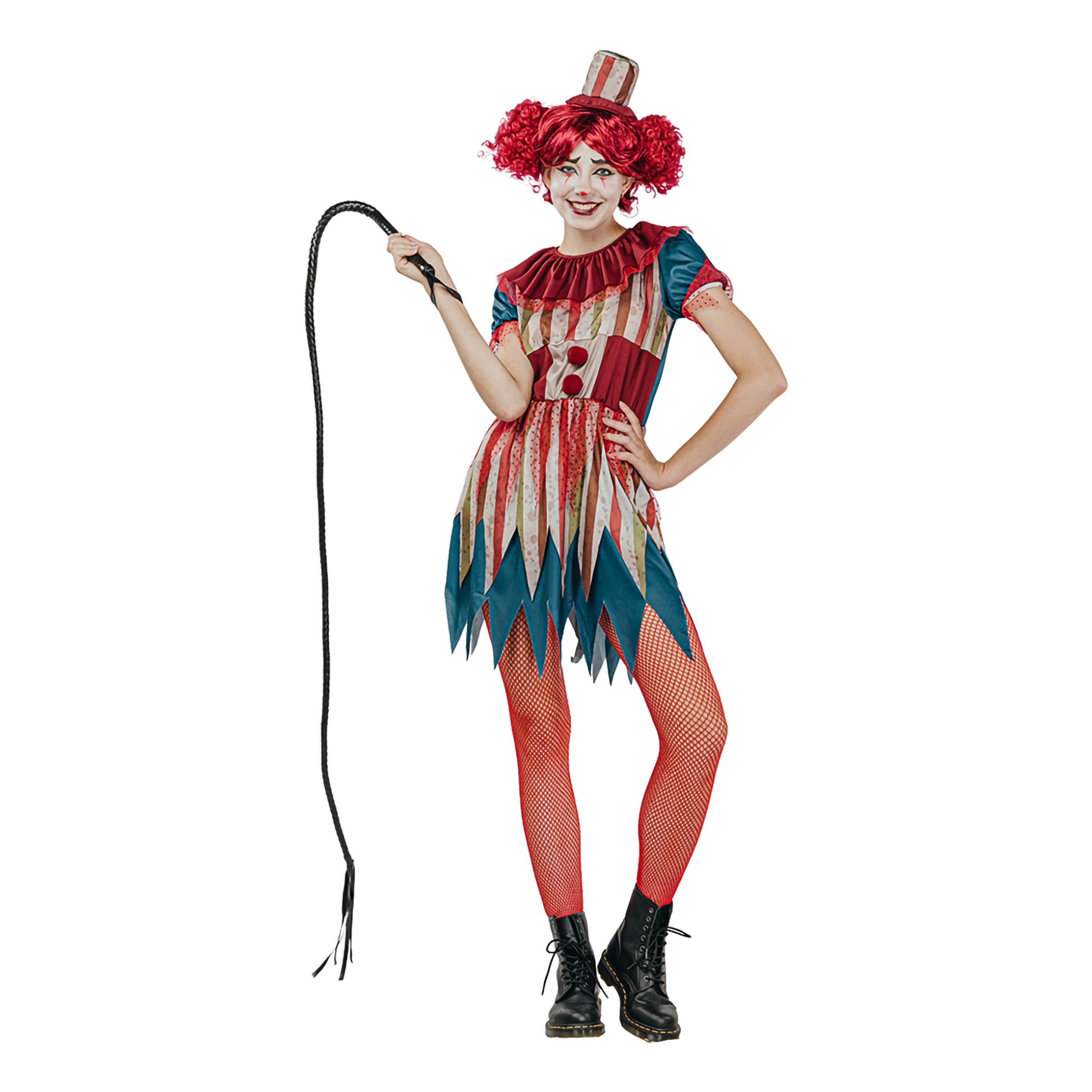 Clown Vintage Klänning Maskeraddräkt - One size