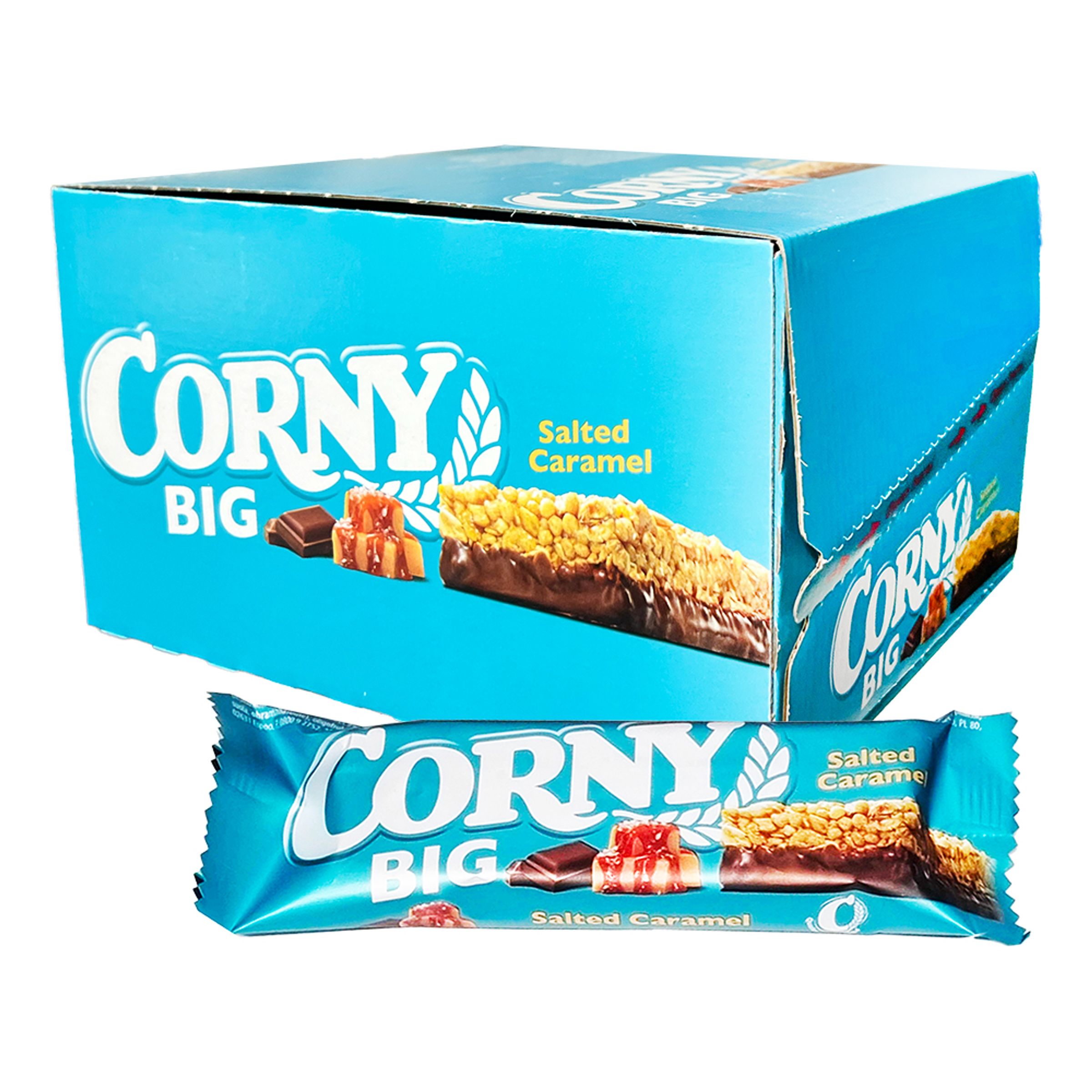 Corny Big Salted Caramel Storpack - 24 x 40 g | Hem - Godis & Läsk - Godis - Amerikanskt Godis | Maskeradspecialisten