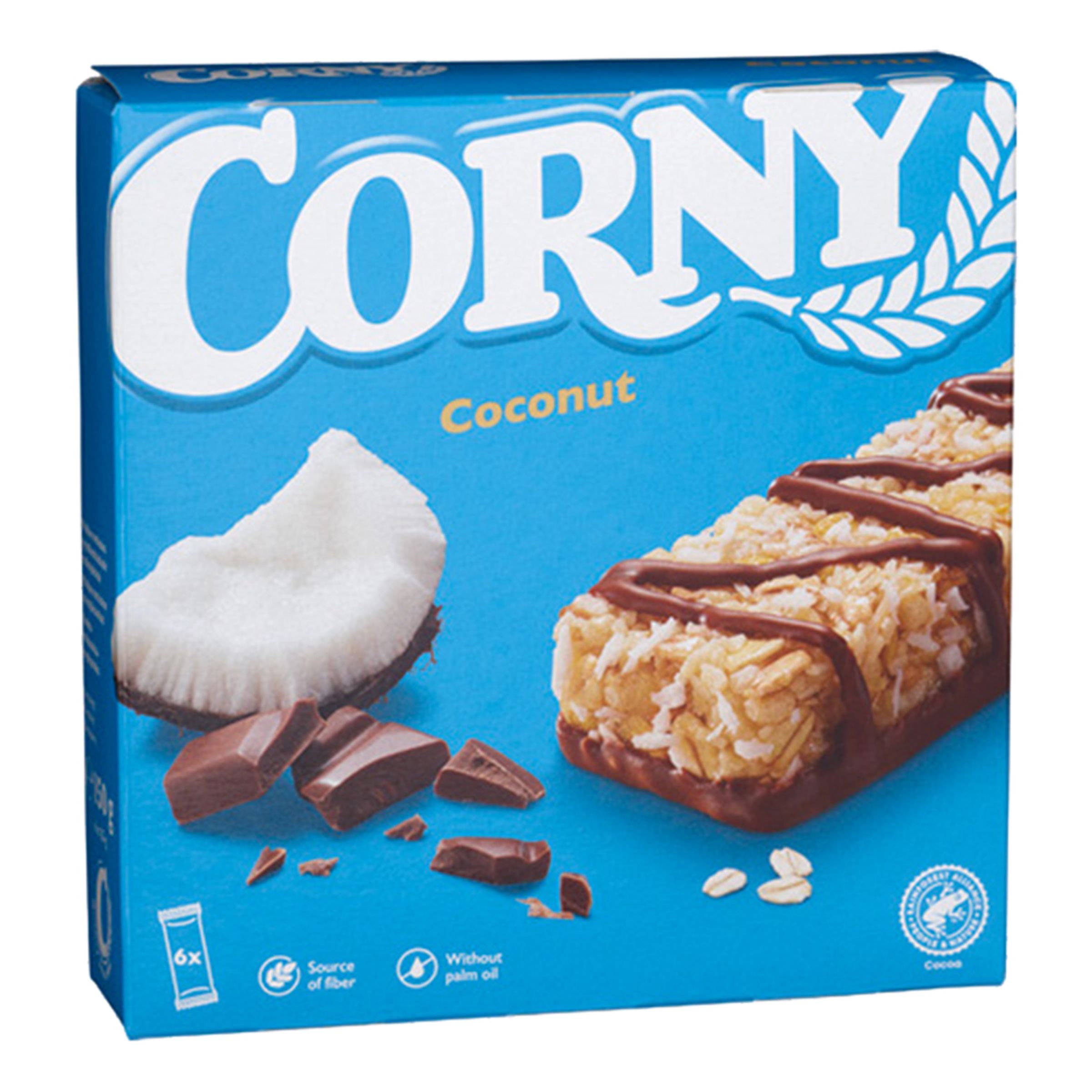 Corny Müslibar Kokos - 6 x 25 g | Hem - Godis & Läsk - Godis - Choklad | Maskeradspecialisten