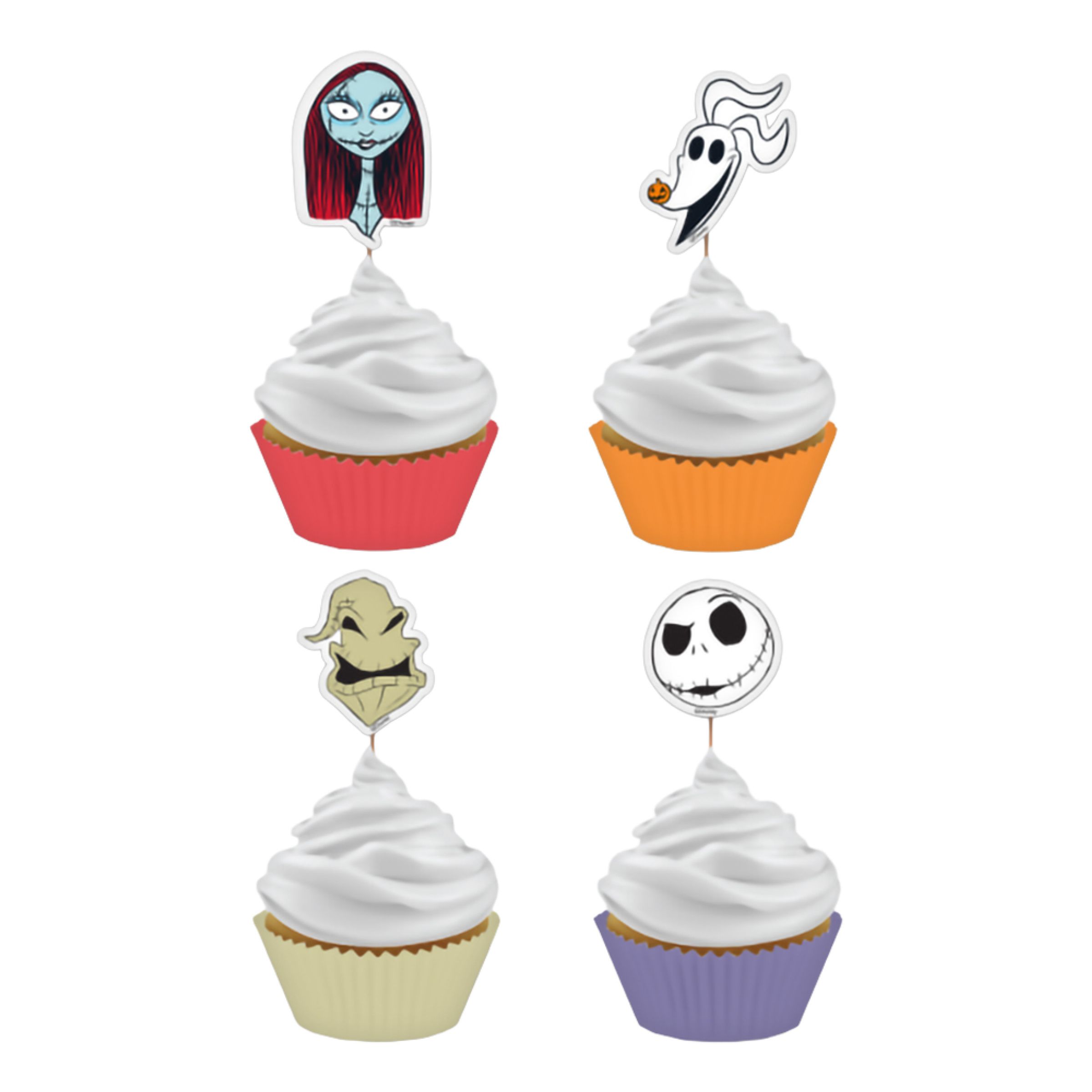 Cupcake Kit Nightmare Before Christmas - 24-pack | Hem - Festartiklar - Bakning - Muffinsformar | Pryloteket