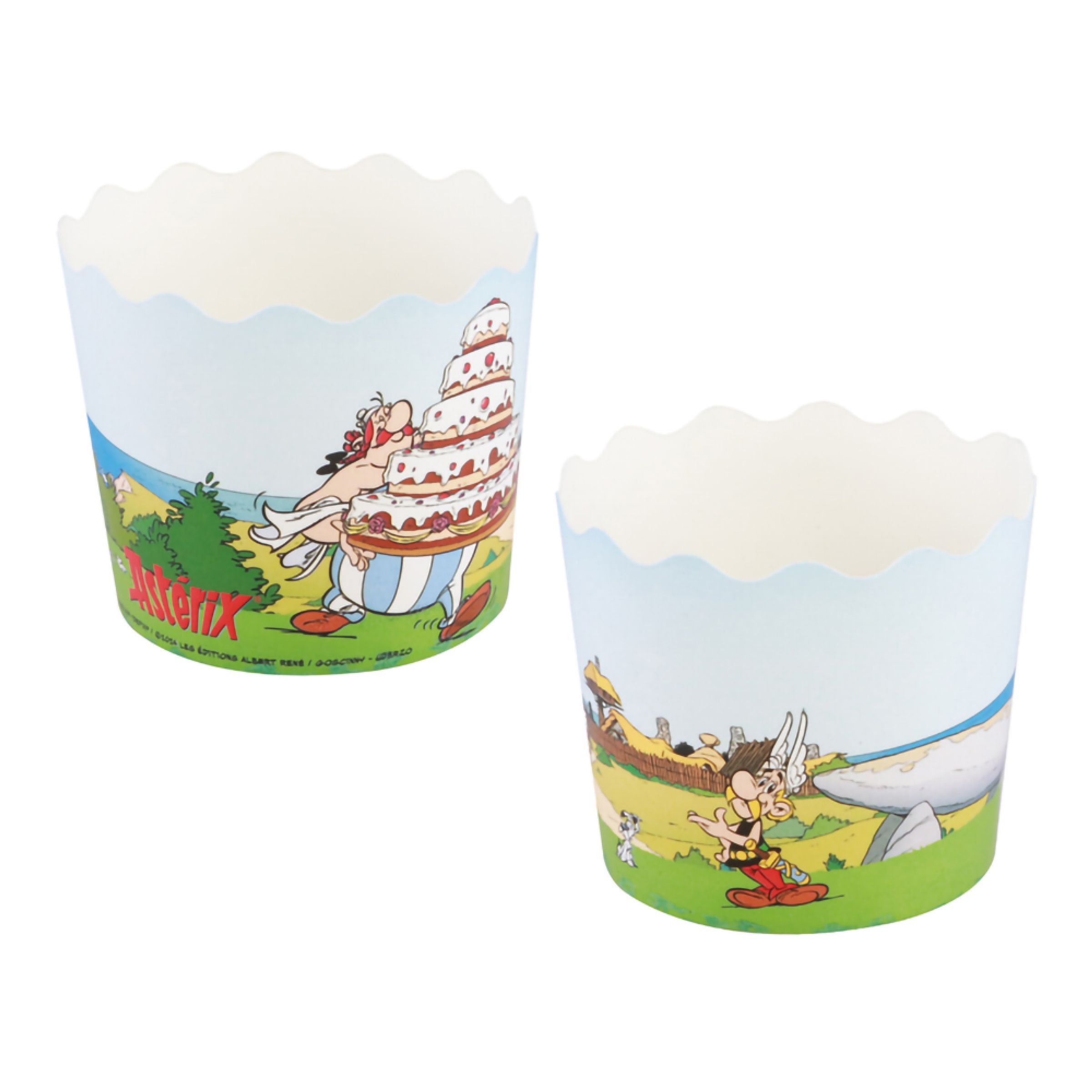 Cupcake Wrappers Asterix - 12-pak