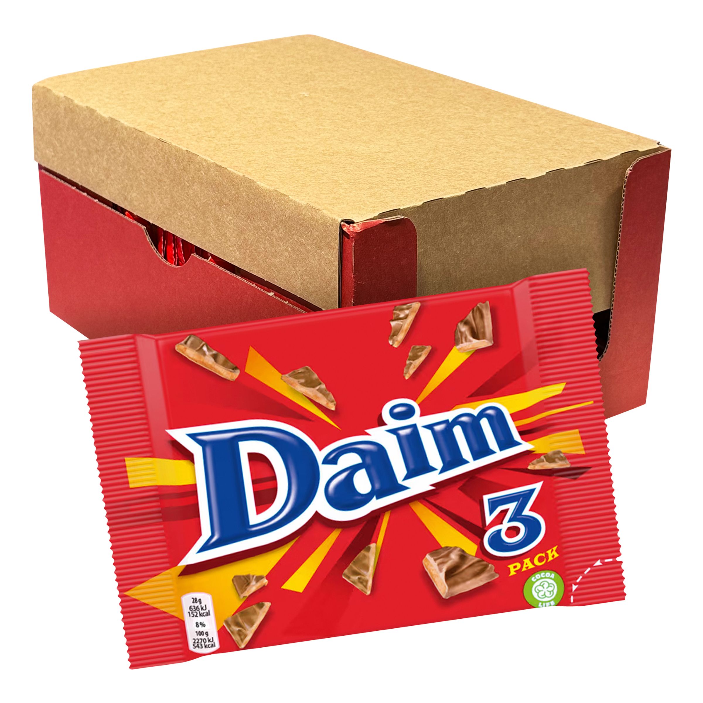 Marabou Daim Original Storpack - 24 x 84 g | Hem - Godis & Läsk - Godis - Choklad | Maskeradspecialisten