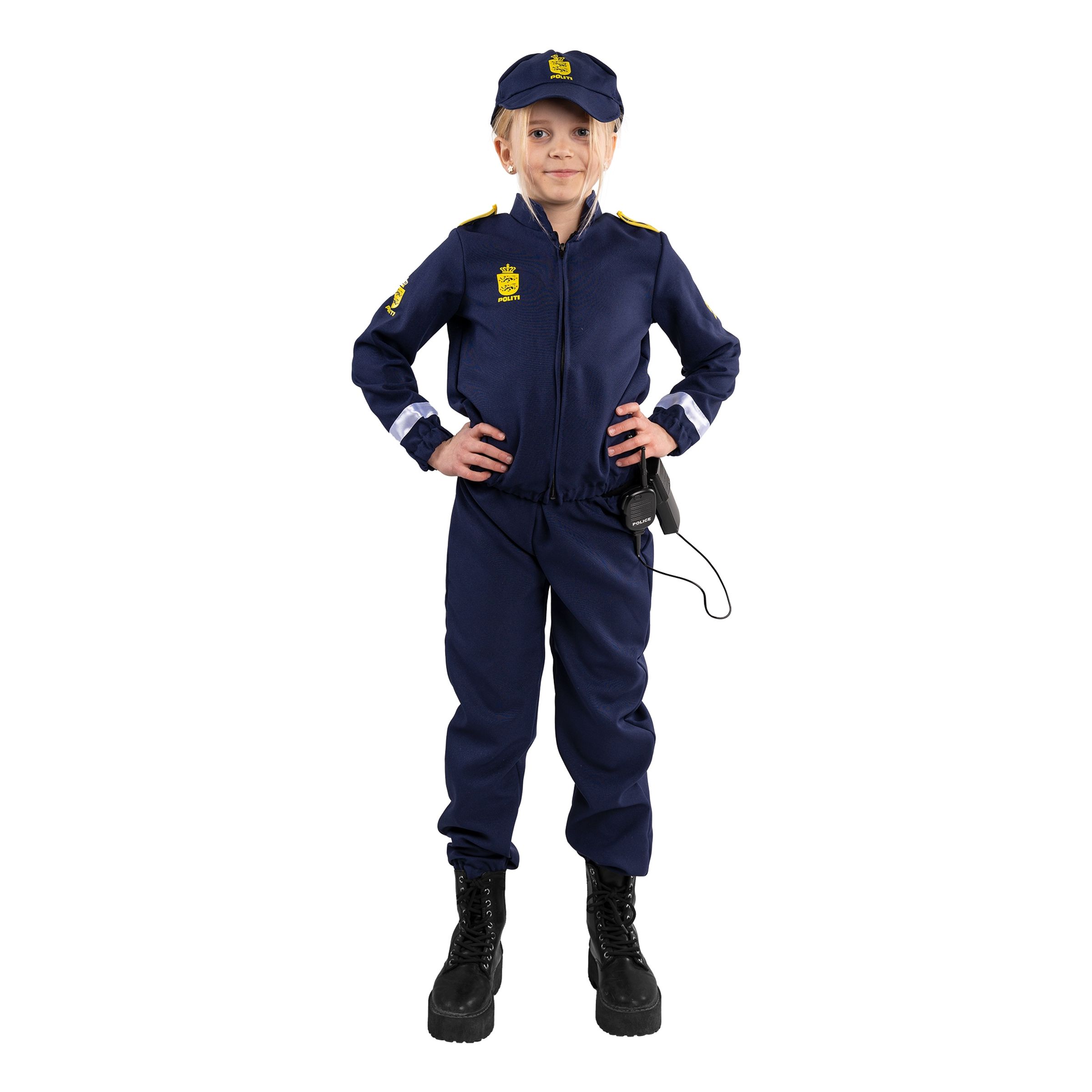 Dansk Polis Barn Maskeraddräkt - Small | Hem - Maskerad - Maskeraddräkter - Barndräkter | Maskeradspecialisten