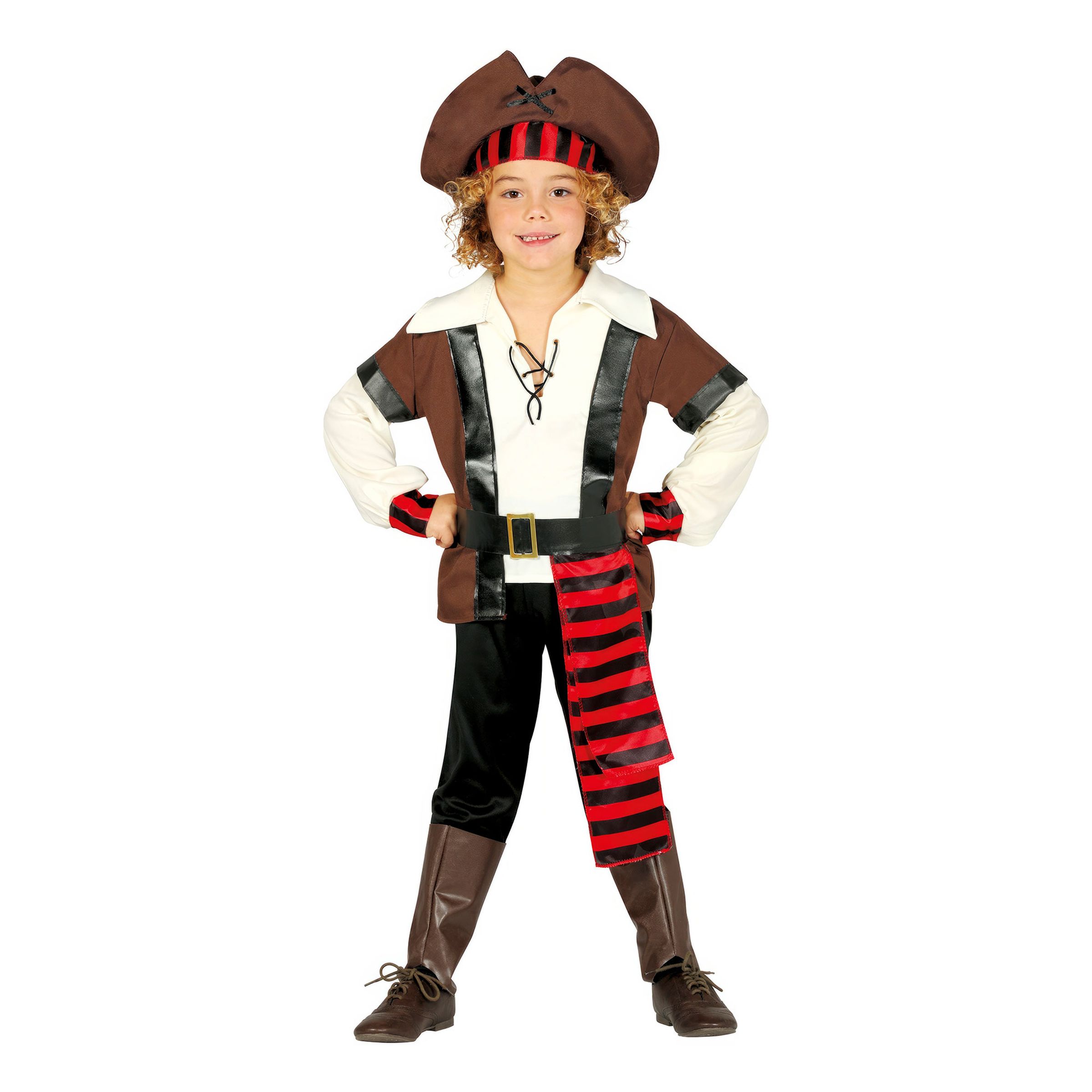 De Syv Have Pirat Dreng Kostume - Small