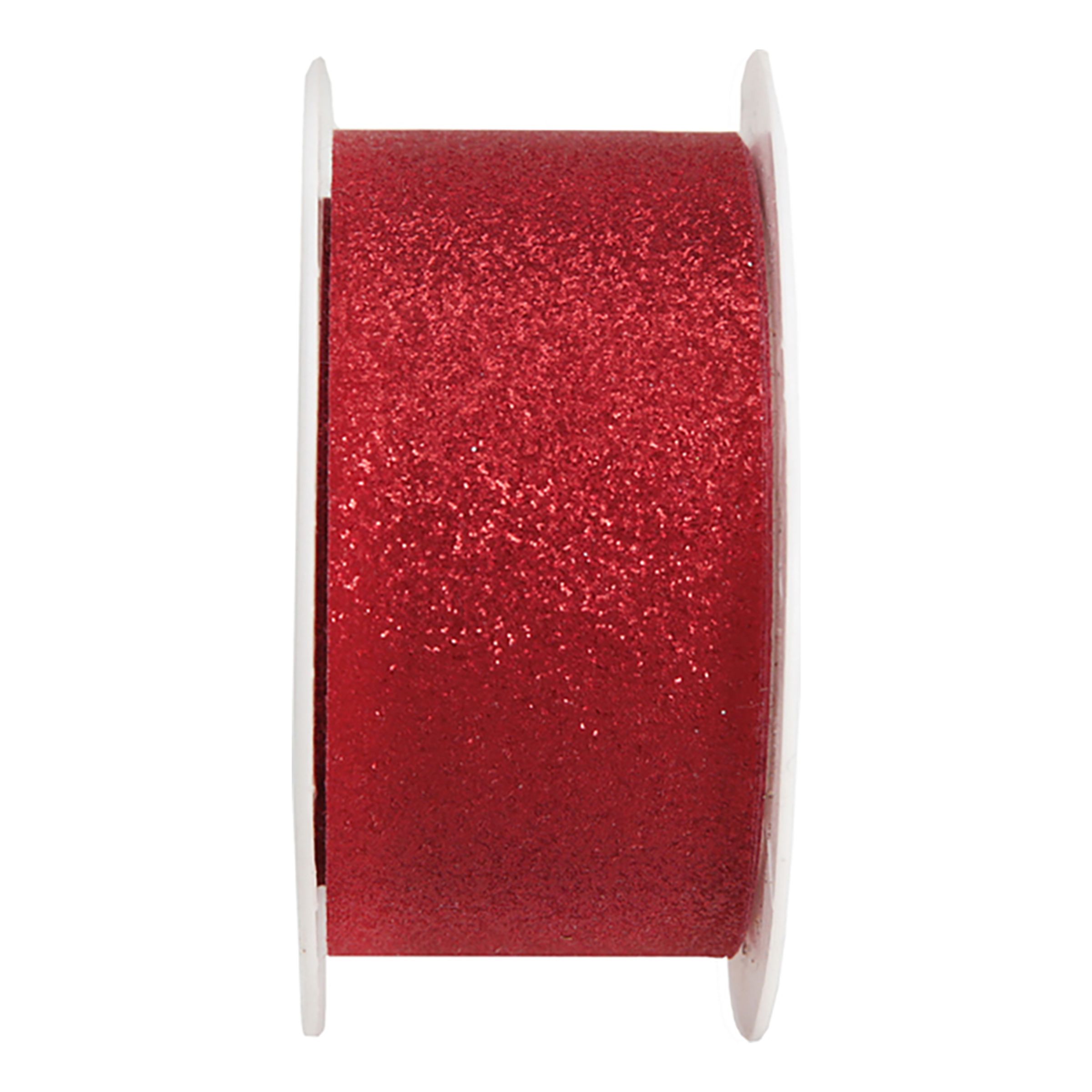 Dekorationsbånd Rød Glitter