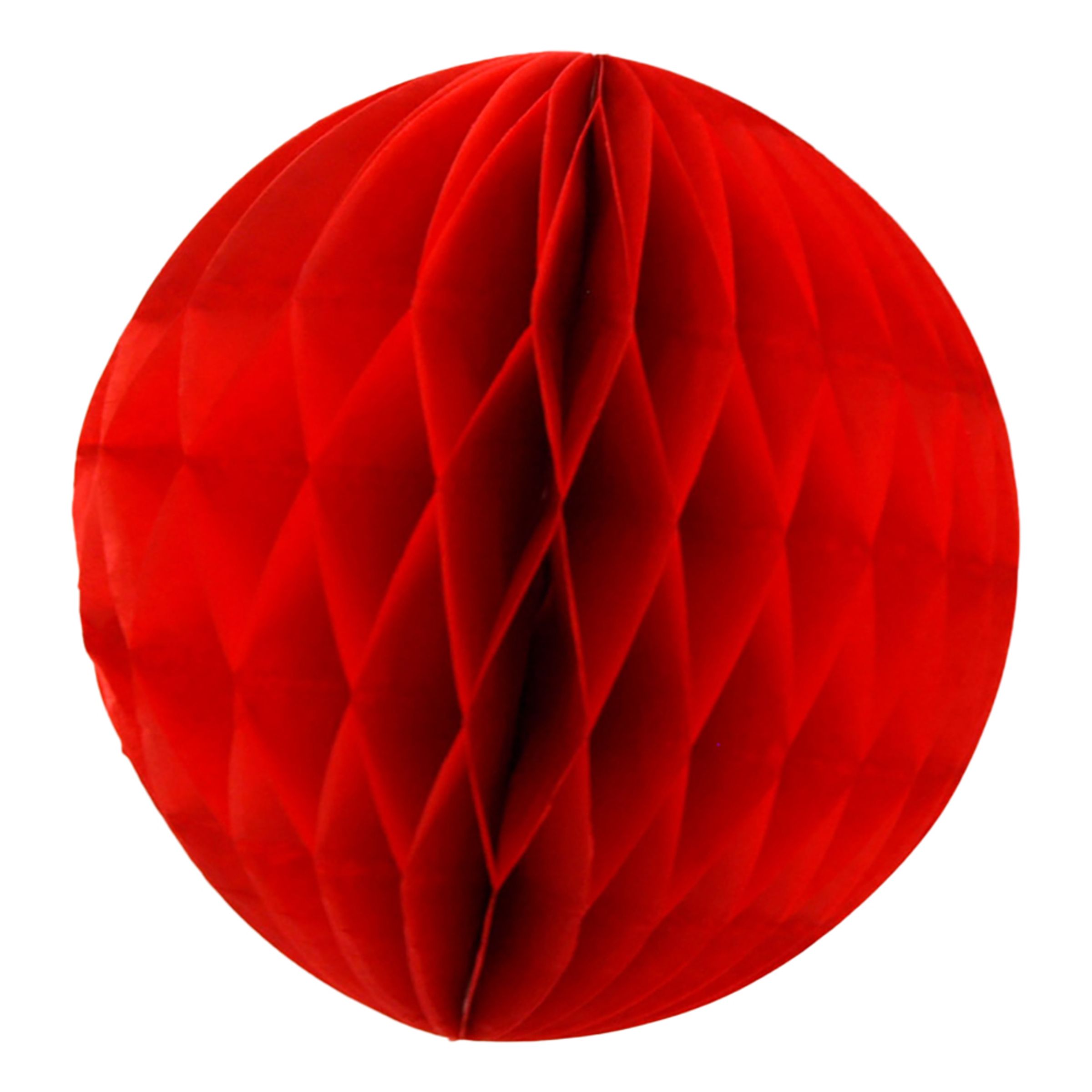 Honeycomb Rød Hængende Dekoration - 15 cm