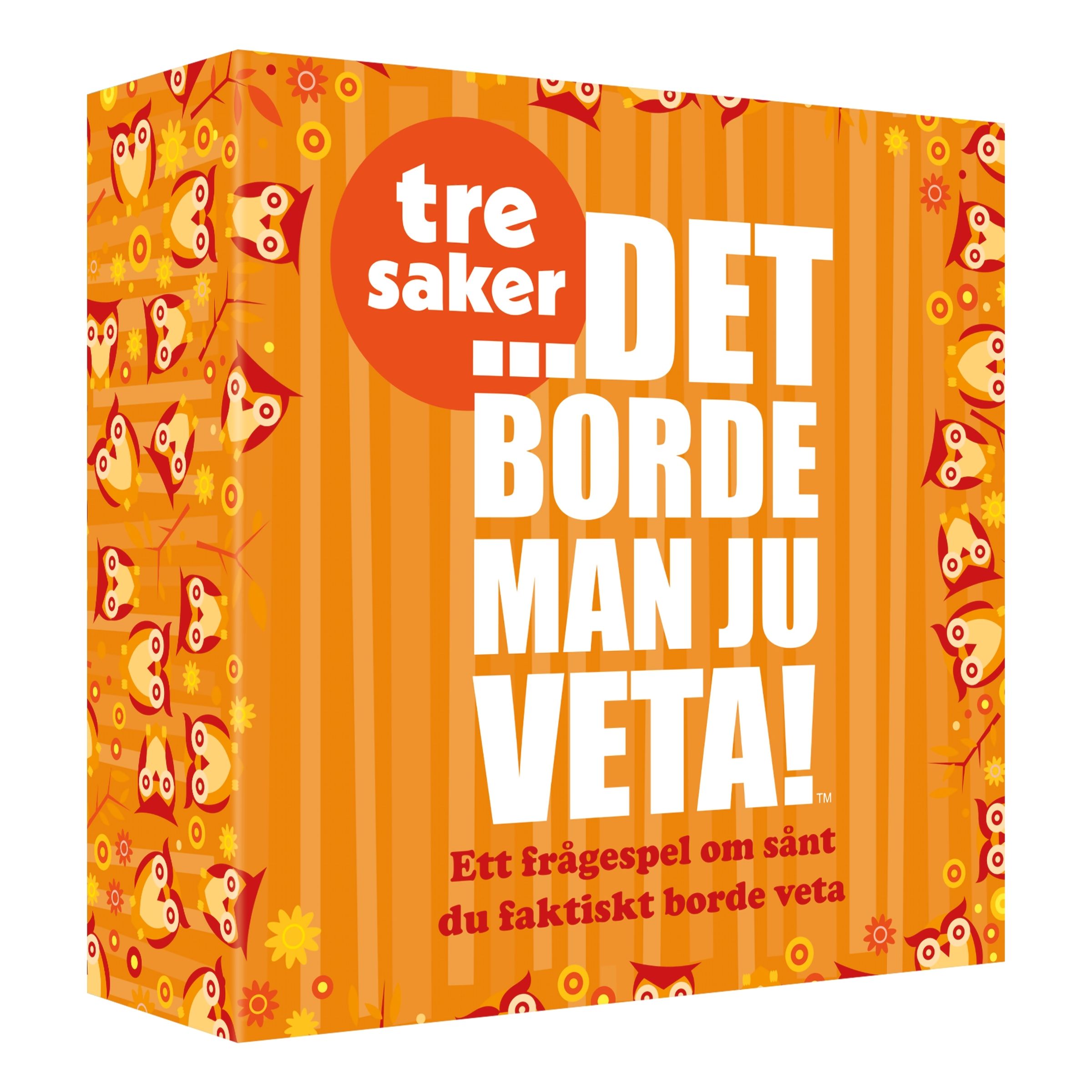Det borde man ju veta! Tre saker Frågespel | Hem - Roliga Prylar - Spel & Lek - Sällskapsspel | Pryloteket