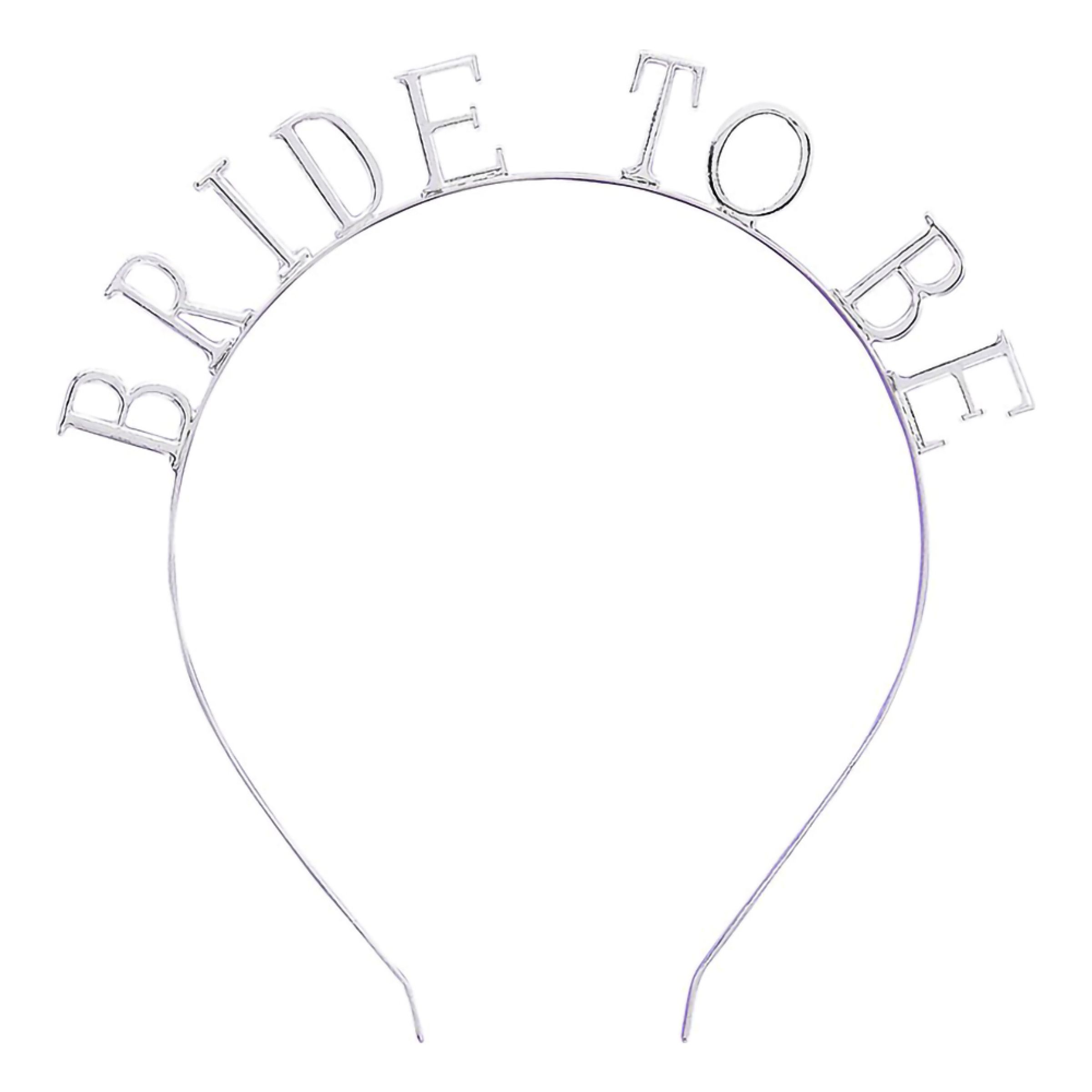 Hårbøjle Bride To Be Sølv
