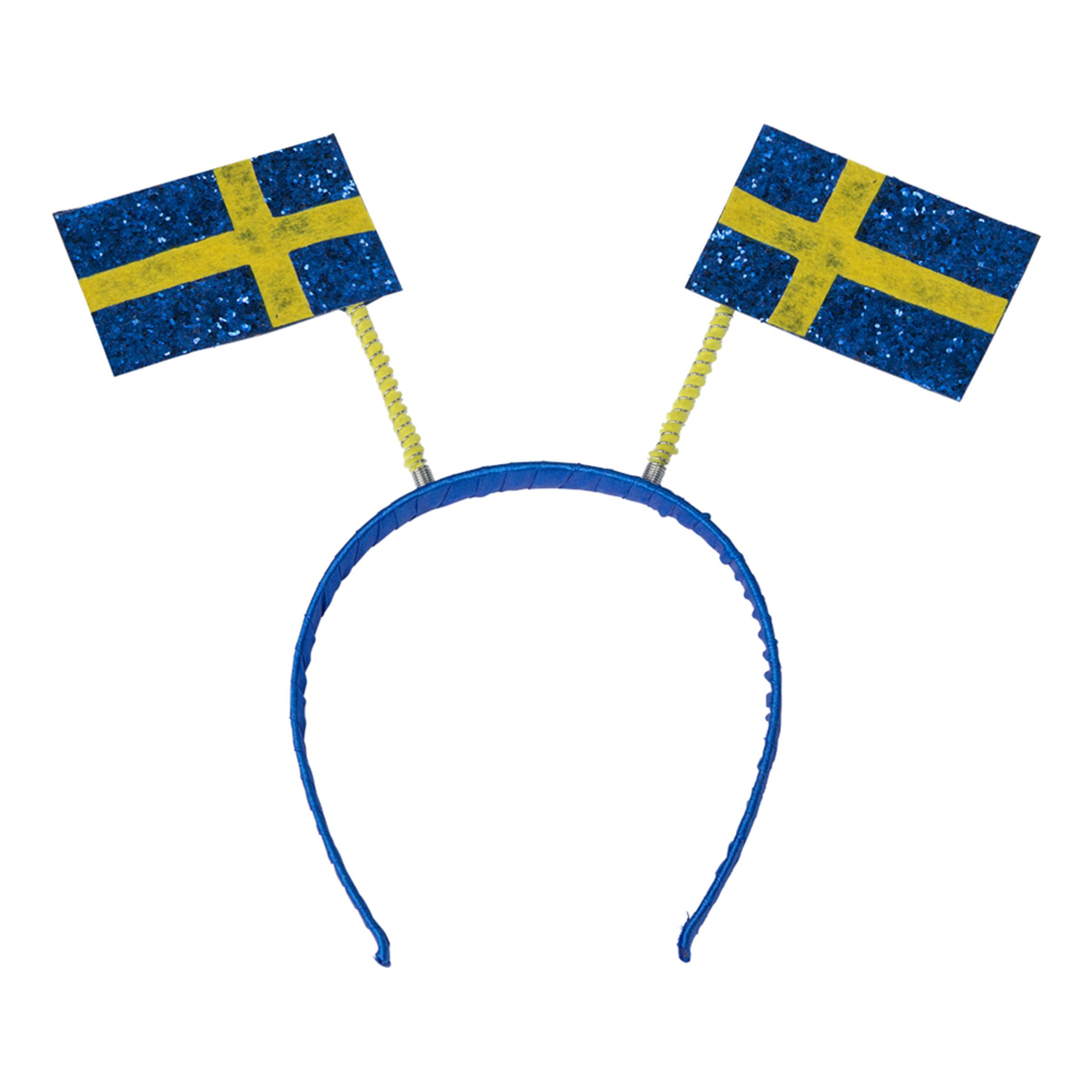 Hårbøjle med Svenske Flag - One size