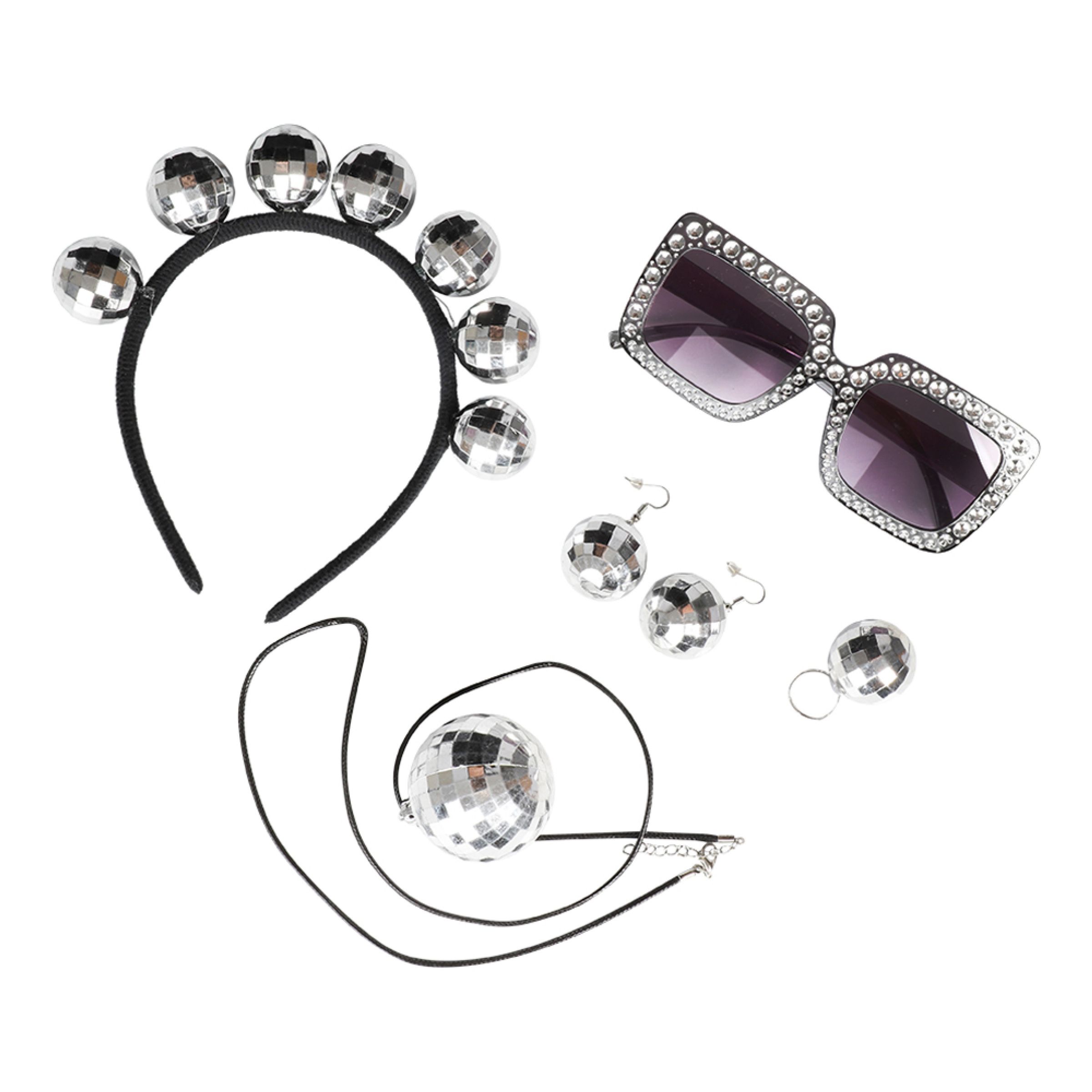 Disco Tillbehörskit | Hem - Maskerad - Tillbehör - Maskeradaccessoarer | Maskeradspecialisten