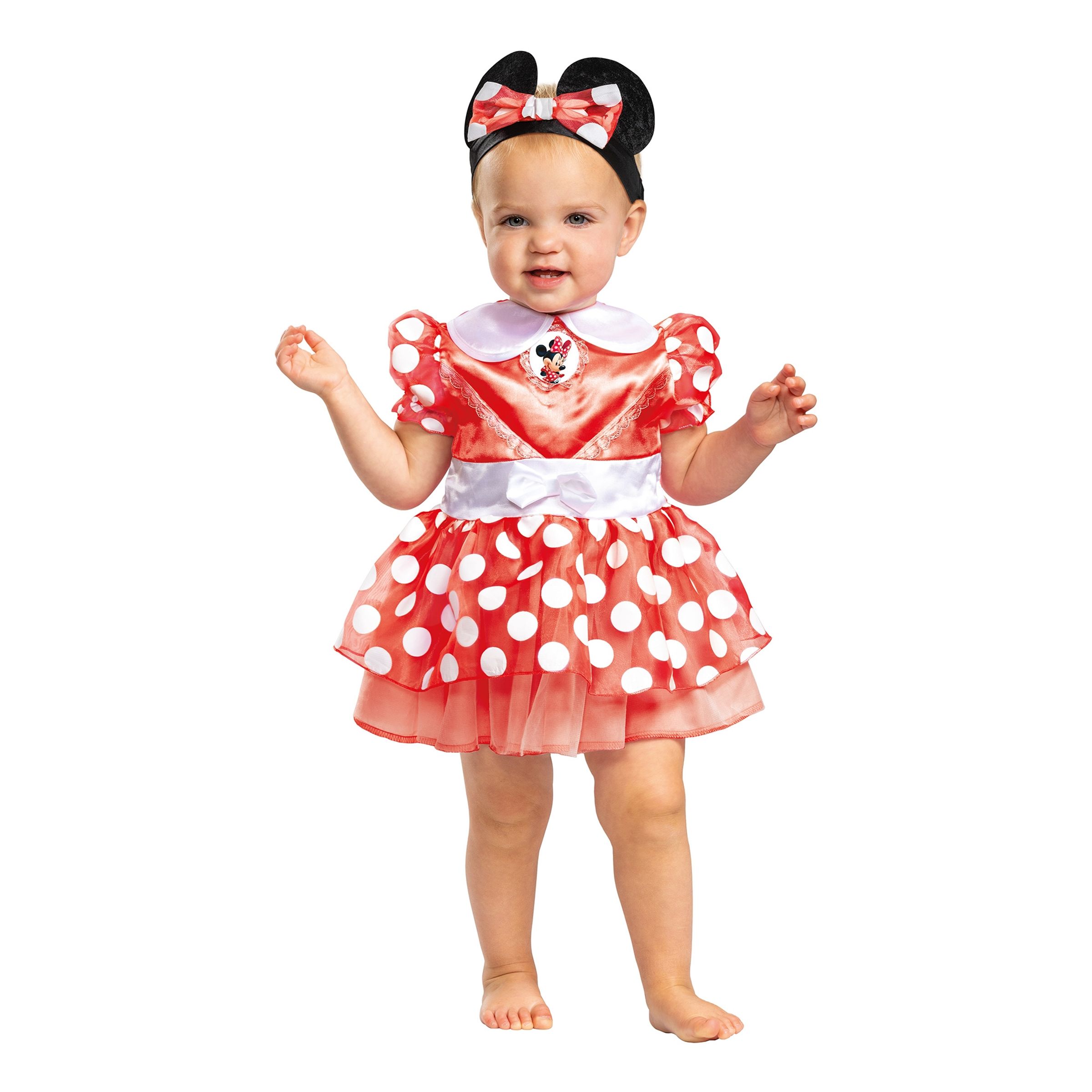 Disney Minnie Mouse Baby Kostume - 12-18 måneder