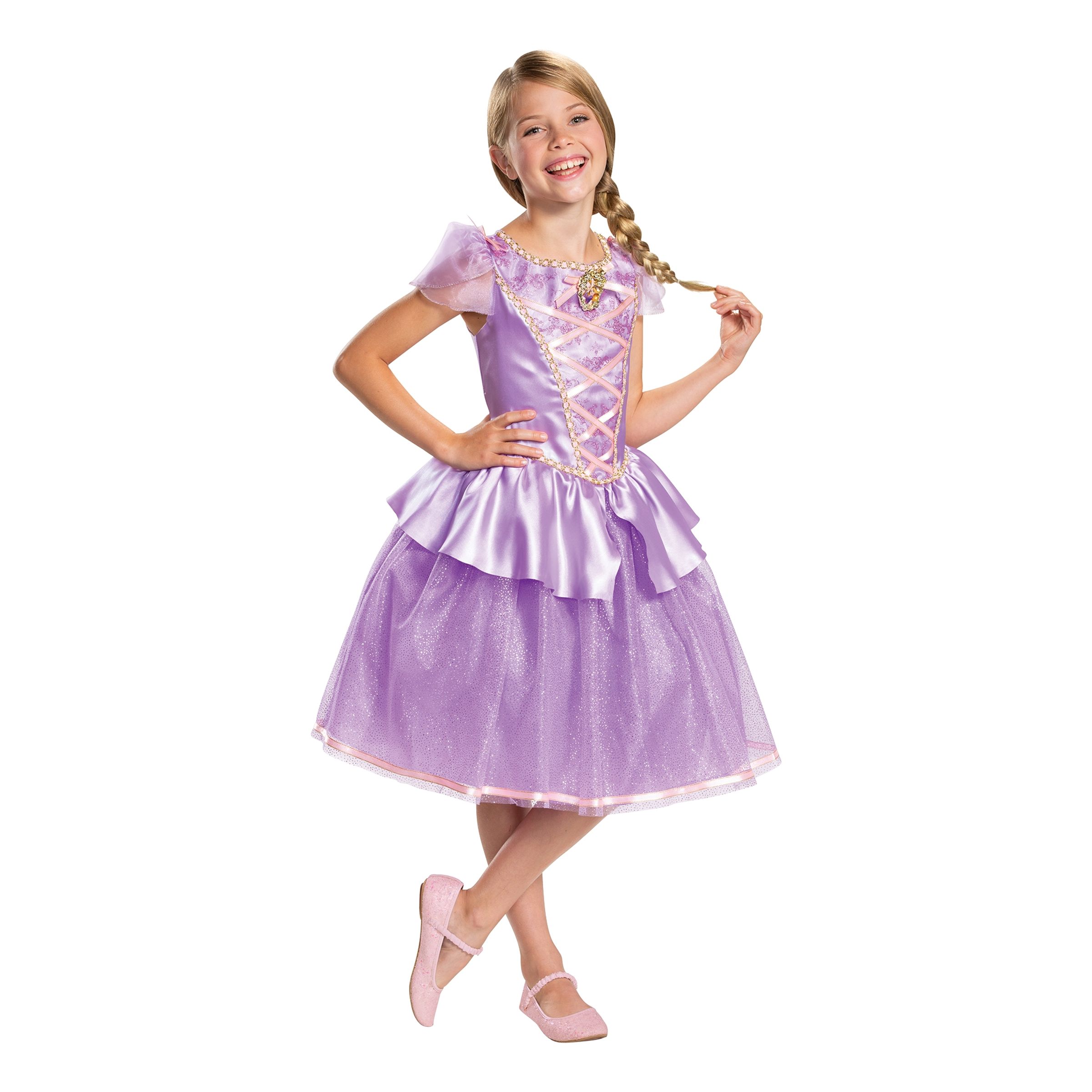 Disney Rapunzel Børnekostume Deluxe - Small