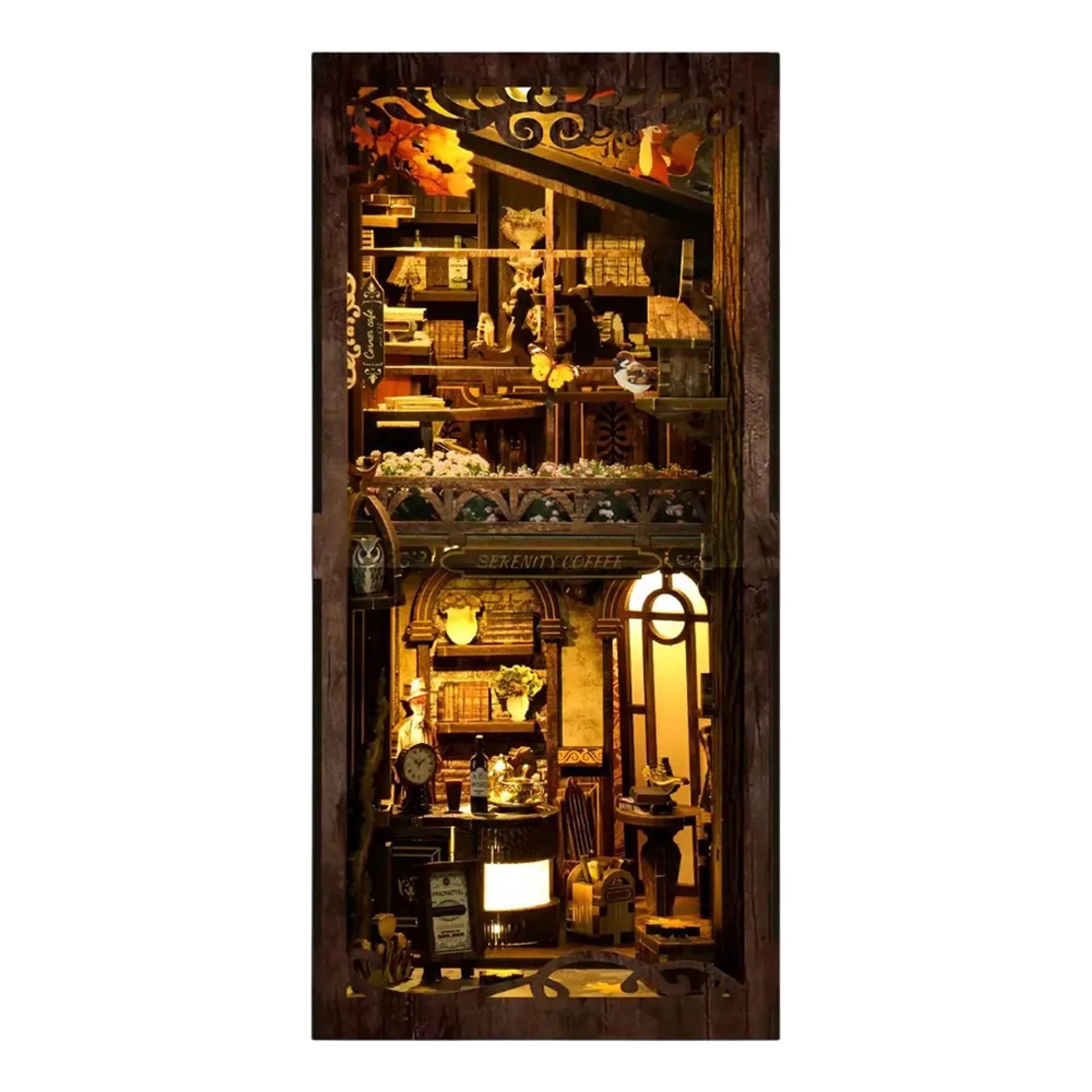 DIY Book Nook Serenity Coffee House