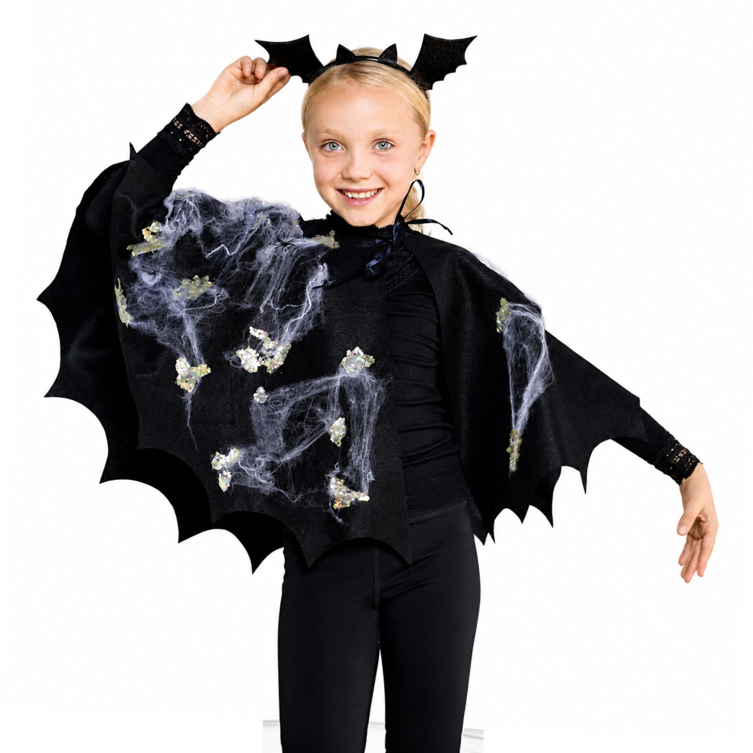 DIY Kit Halloweendragt til Børn Flagermus