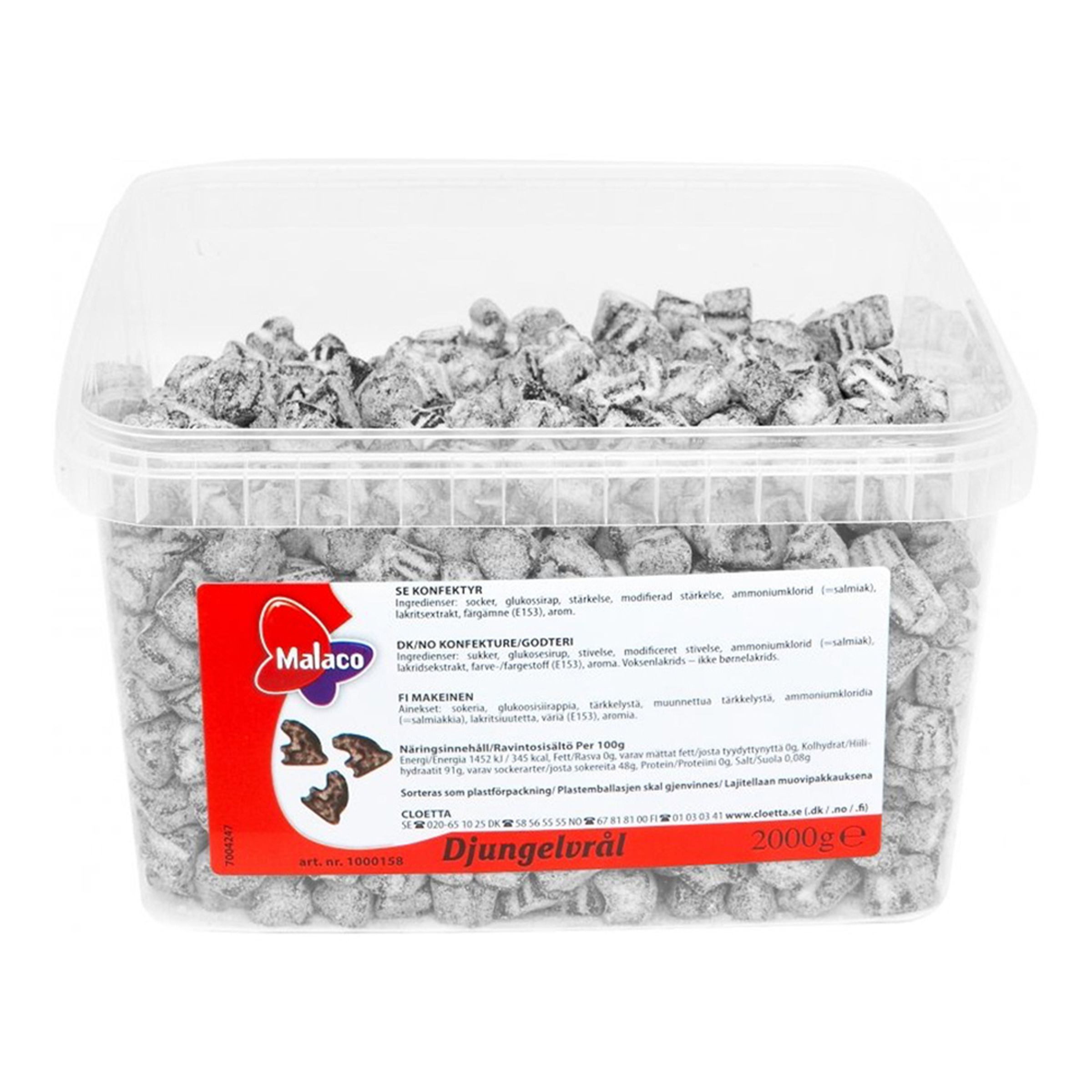 Djungelvrål Bland-selv slik i kasser, 2 kg​
