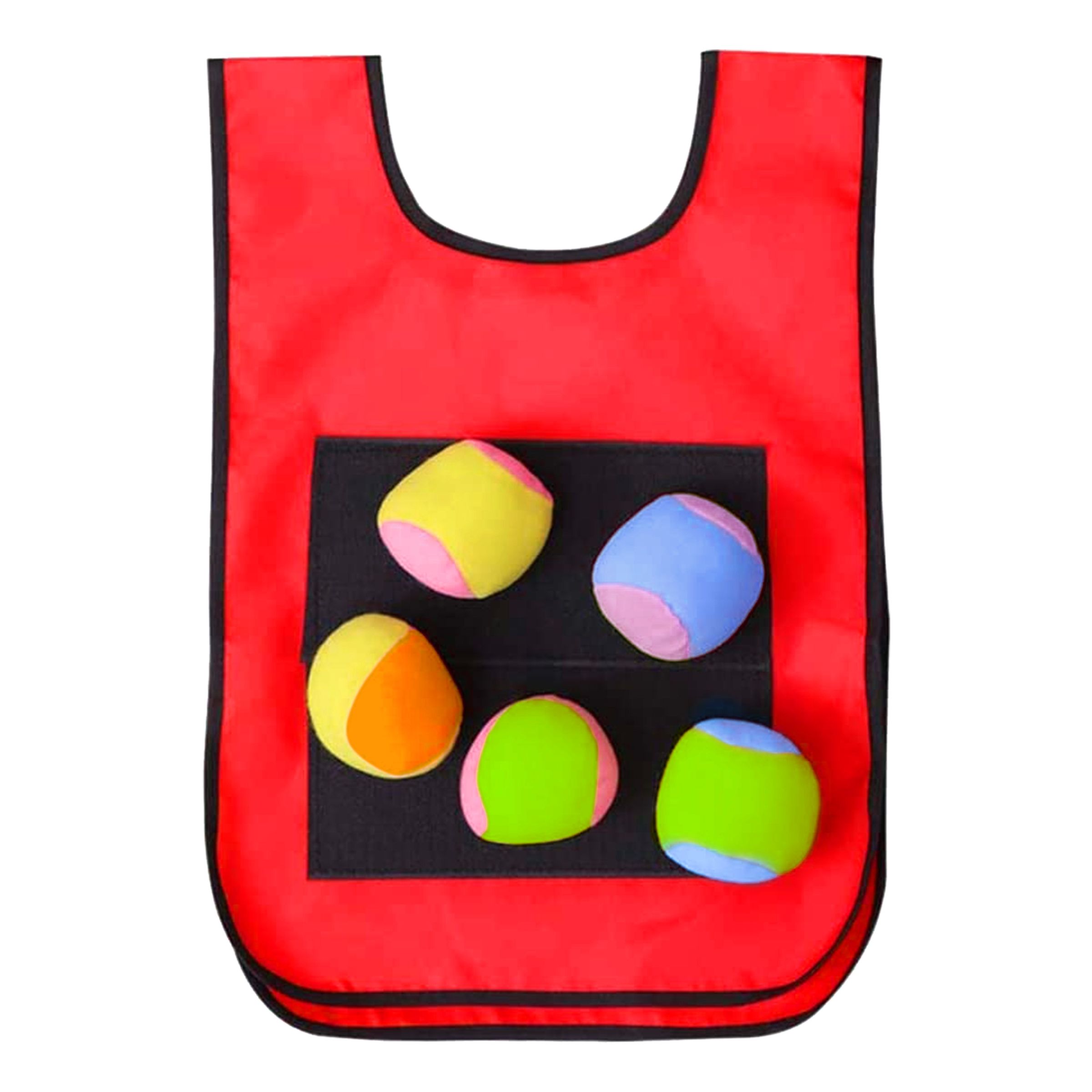 Dodgeball Vest med Bolde - Rød