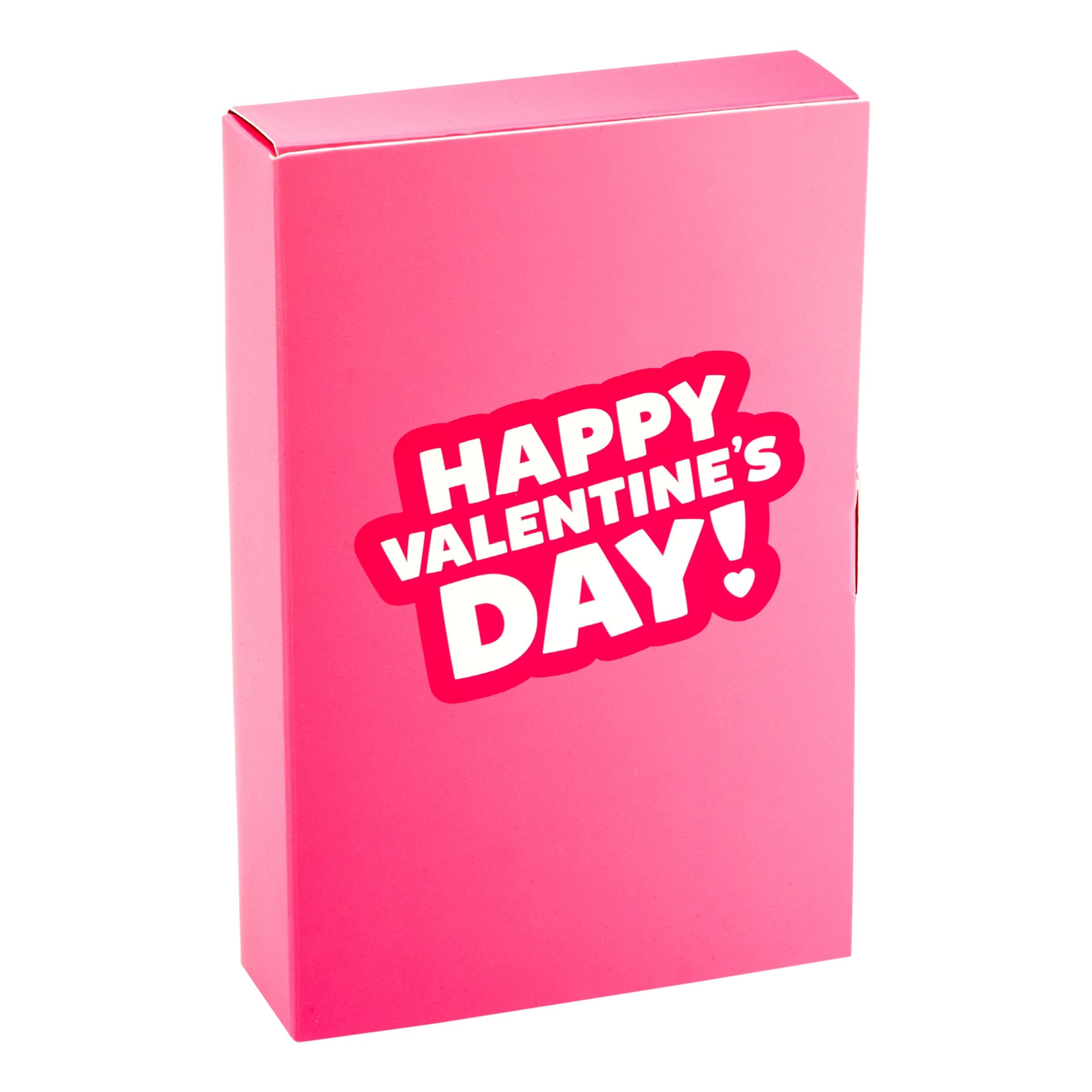 Drikkeligt Lykønskningskort - Happy Valentines