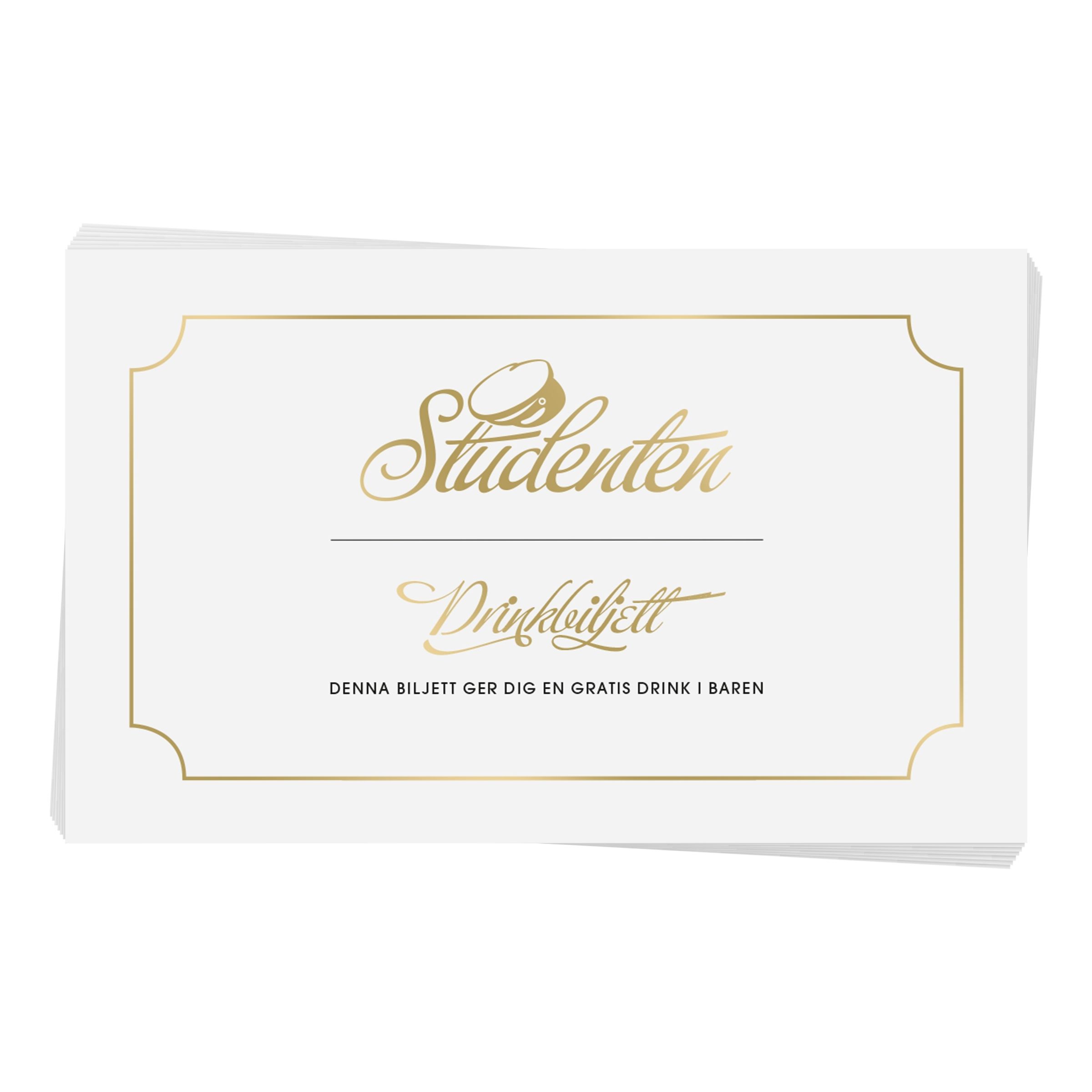 Drinkbiljetter Studenten - 12-pack | Hem - Teman - Högtider - Student | Pryloteket
