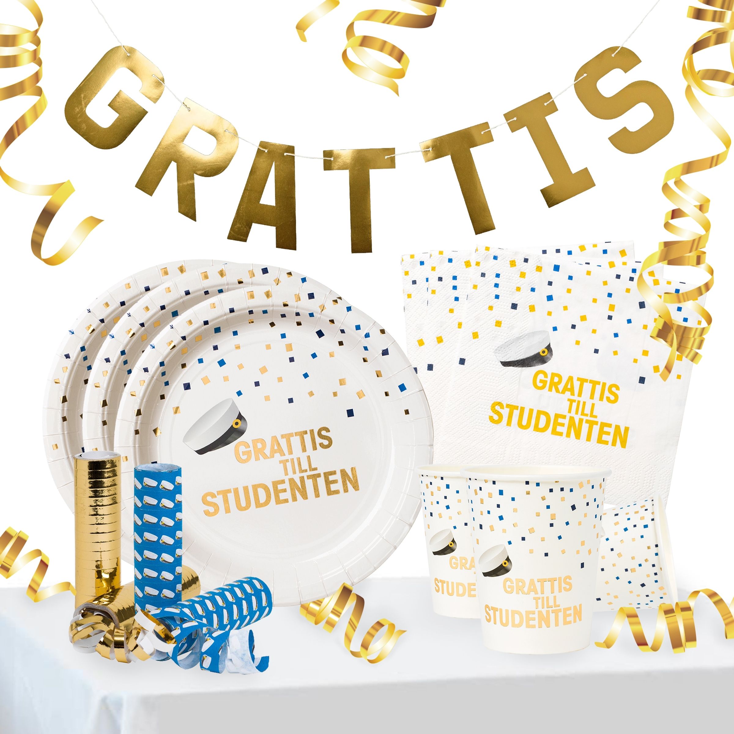 Dukning- & Dekorationskit Student | Hem - Teman - Högtider - Student - Studentdekorationer | Party Outlet