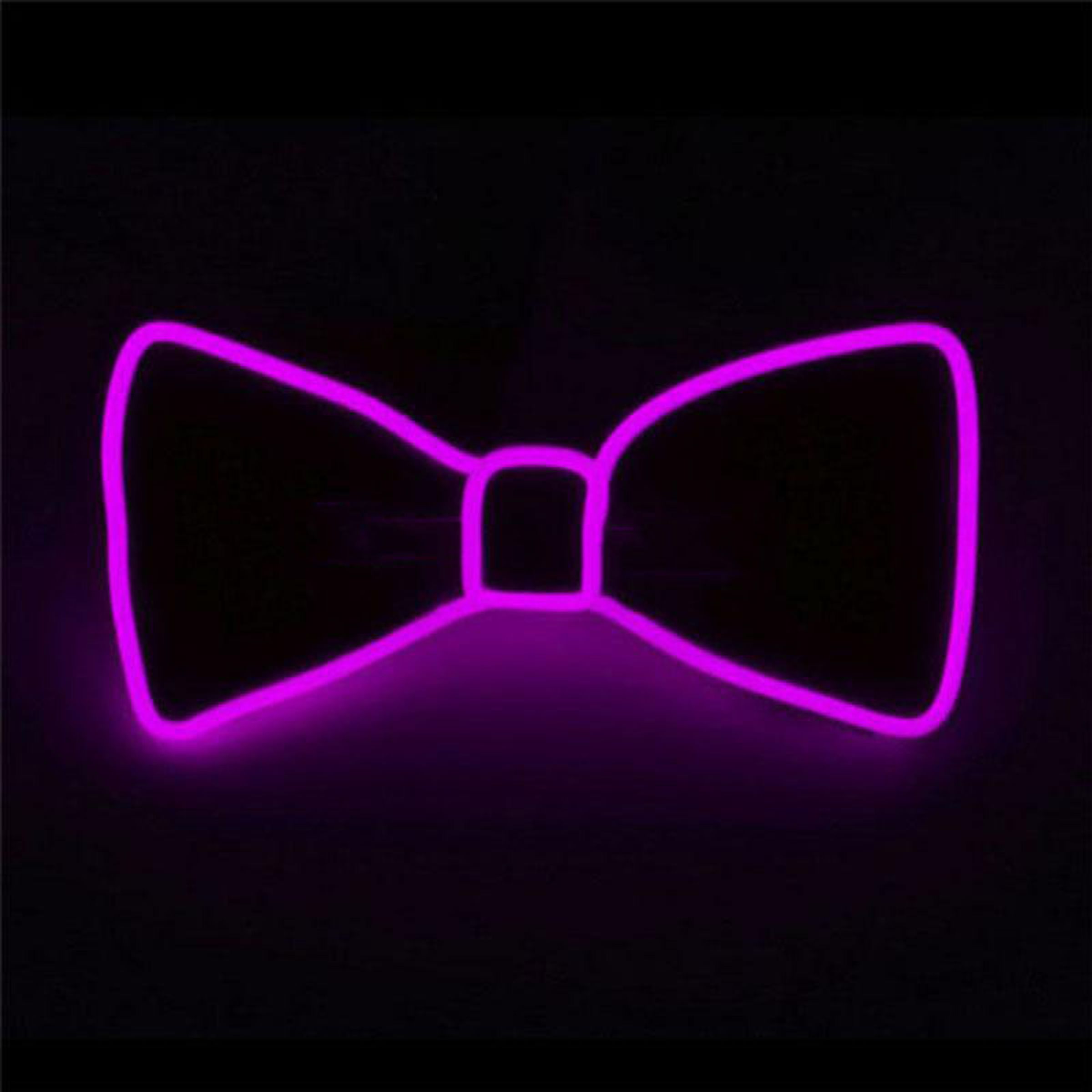 El Wire LED Butterfly - Lilla