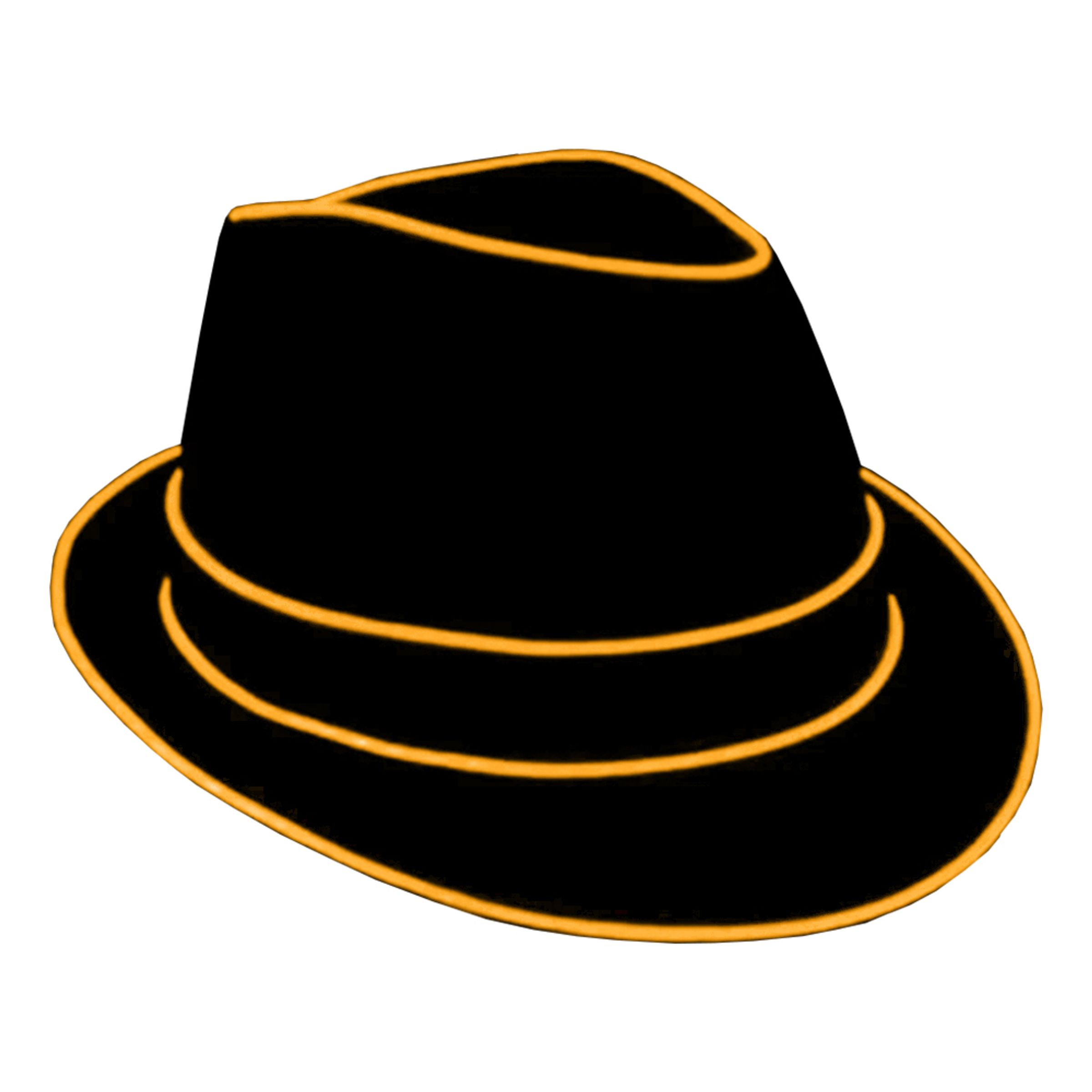 El Wire LED Hatt - Orange | Hem - Maskerad - Tillbehör - Maskeradaccessoarer | Pryloteket