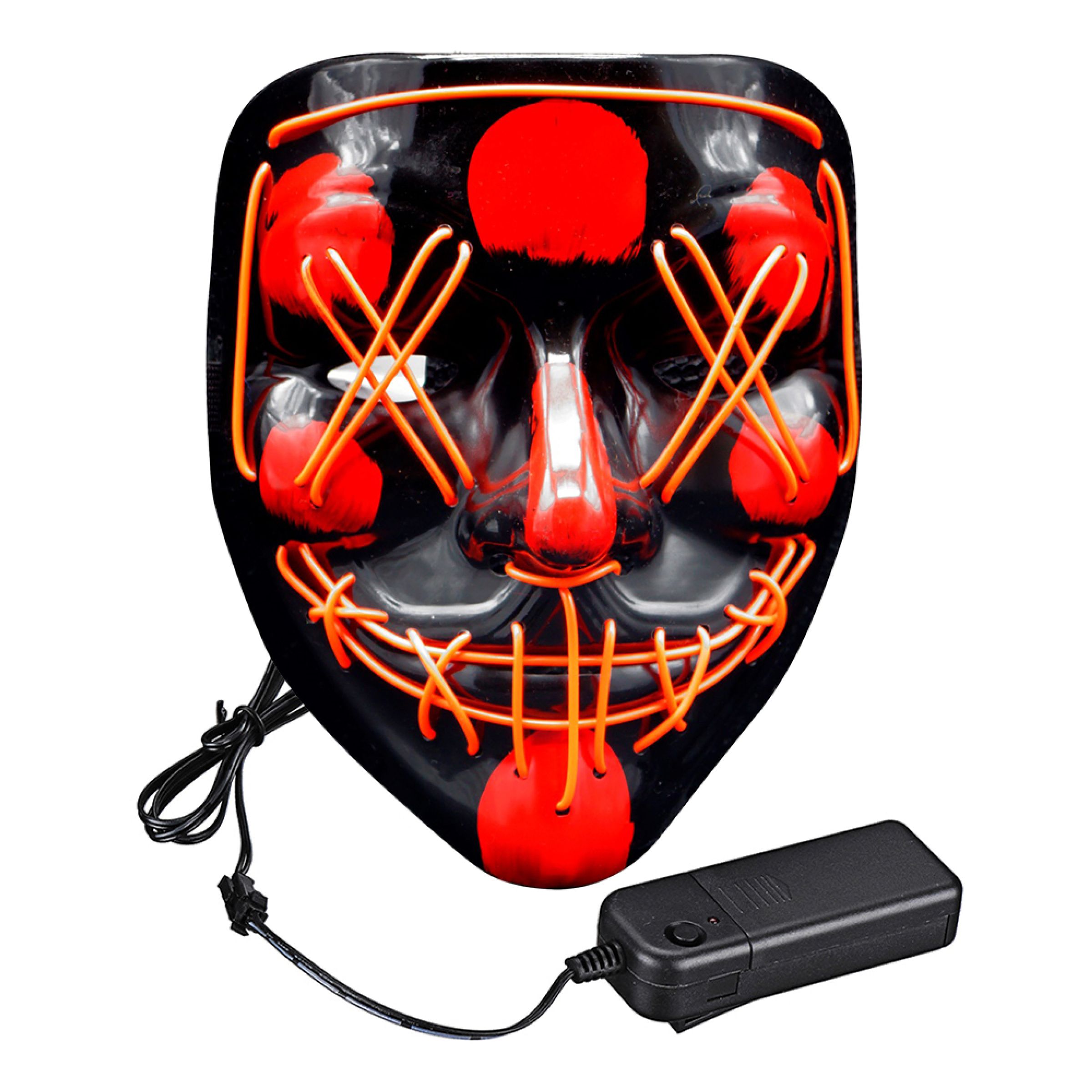 El Wire Purge LED Mask - Röd