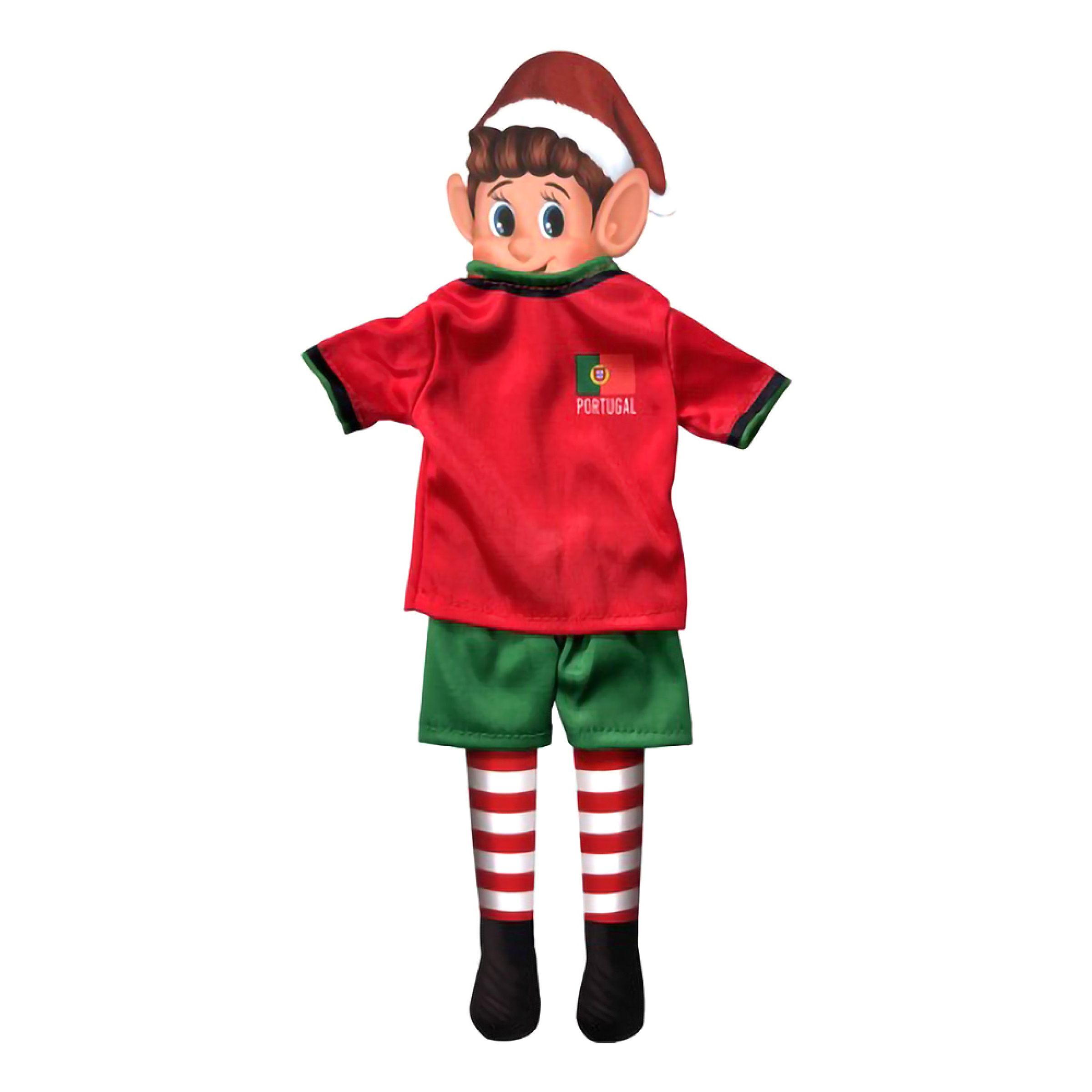 Elf on the Shelf Portugisisk Fodboldspiller Outfit Nissetilbehør