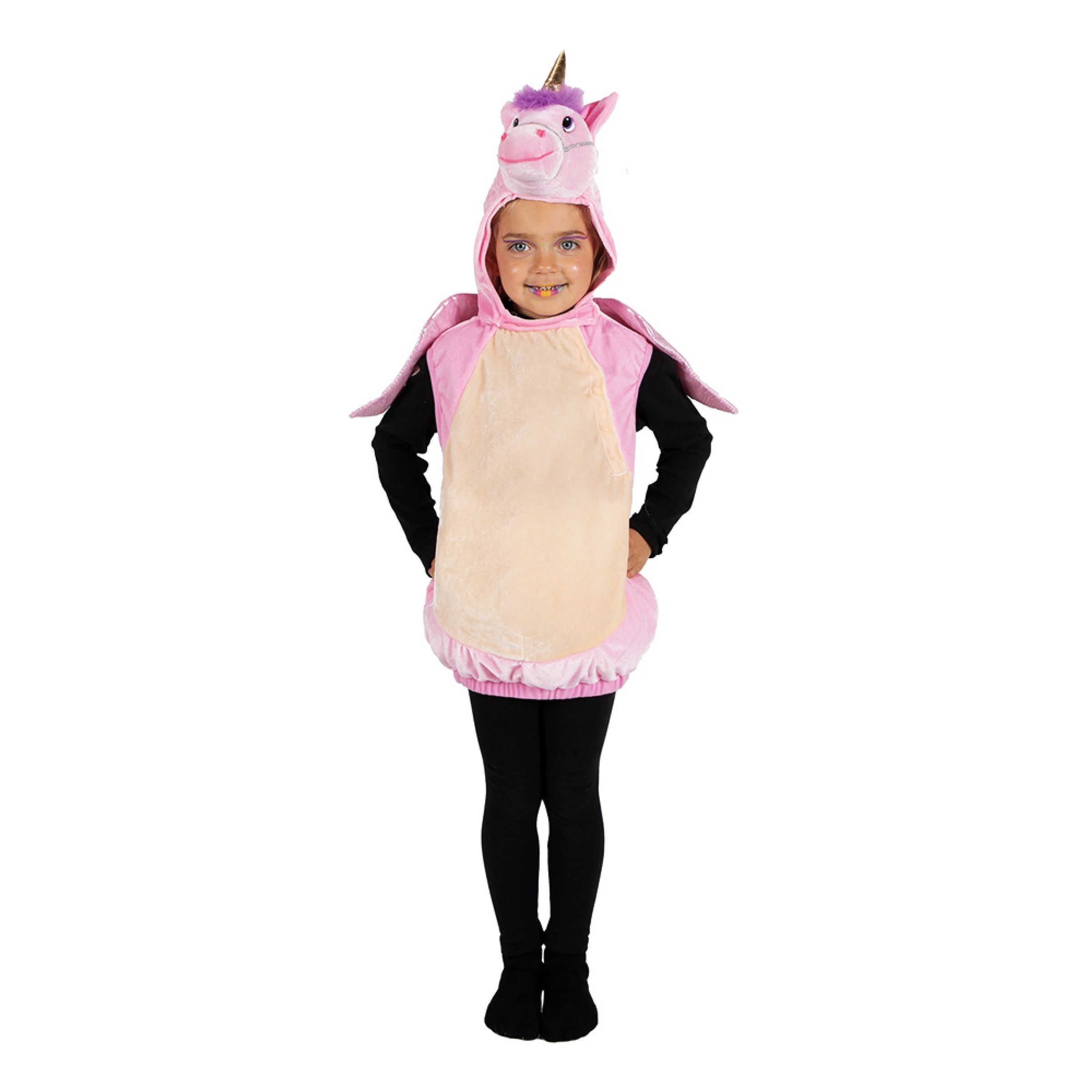 Enhjørning Børnekostume - X-Small