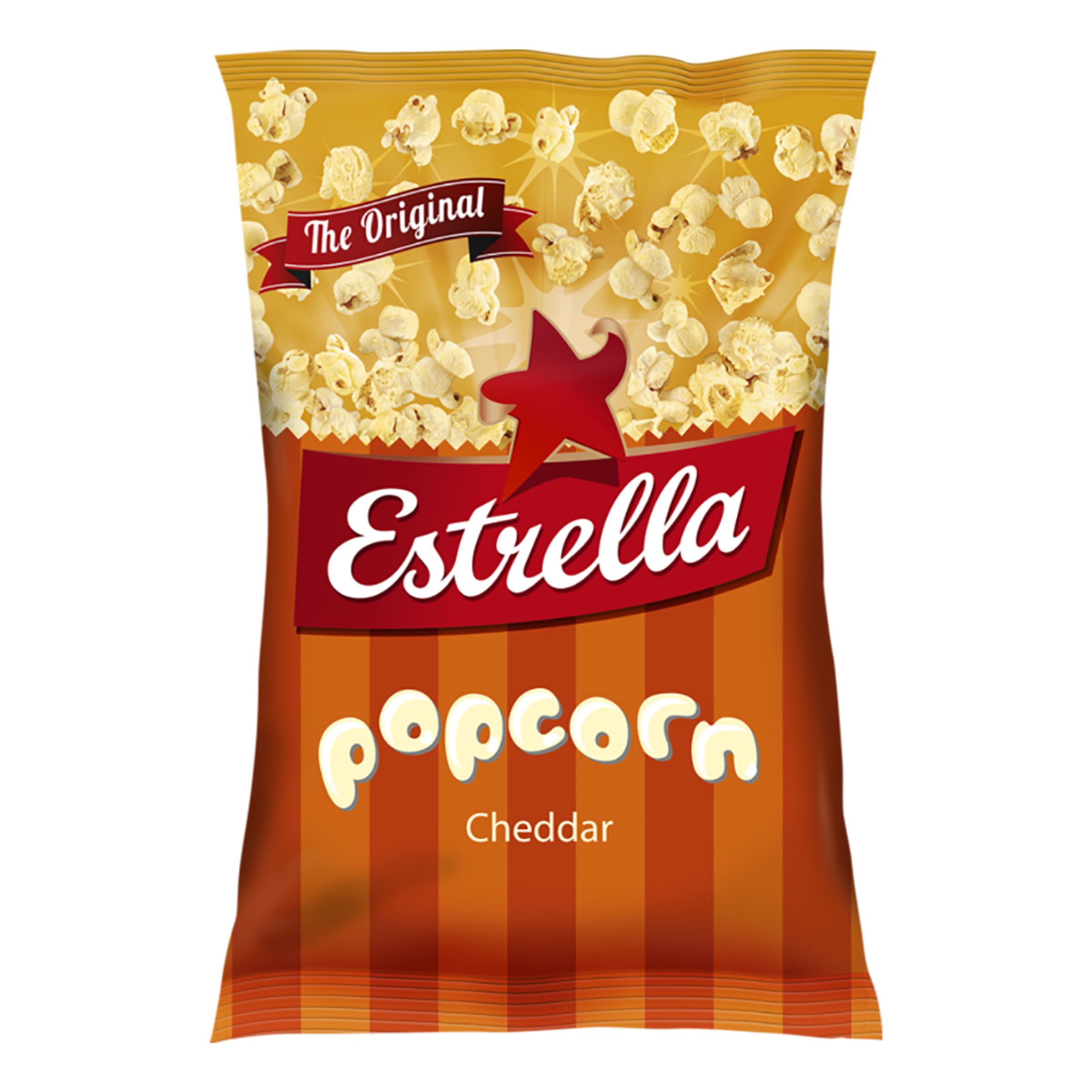 Estrella Cheddar Popcorn - 80 g | Hem - Godis & Läsk - Snacks - Popcorn | Maskeradspecialisten