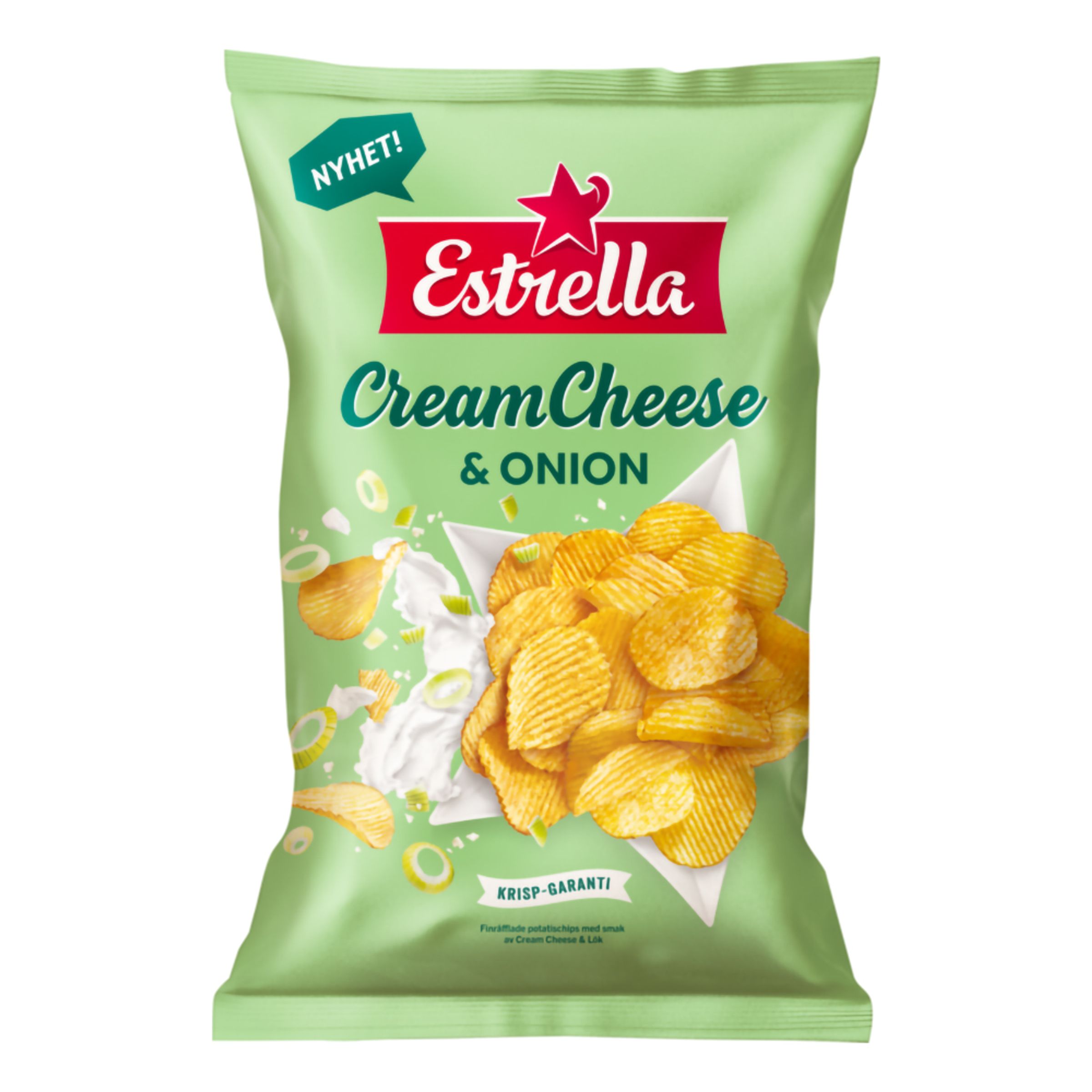 Estrella Cream Cheese & Onion - 175 g | Hem - Godis & Läsk - Snacks - Chips | Maskeradspecialisten