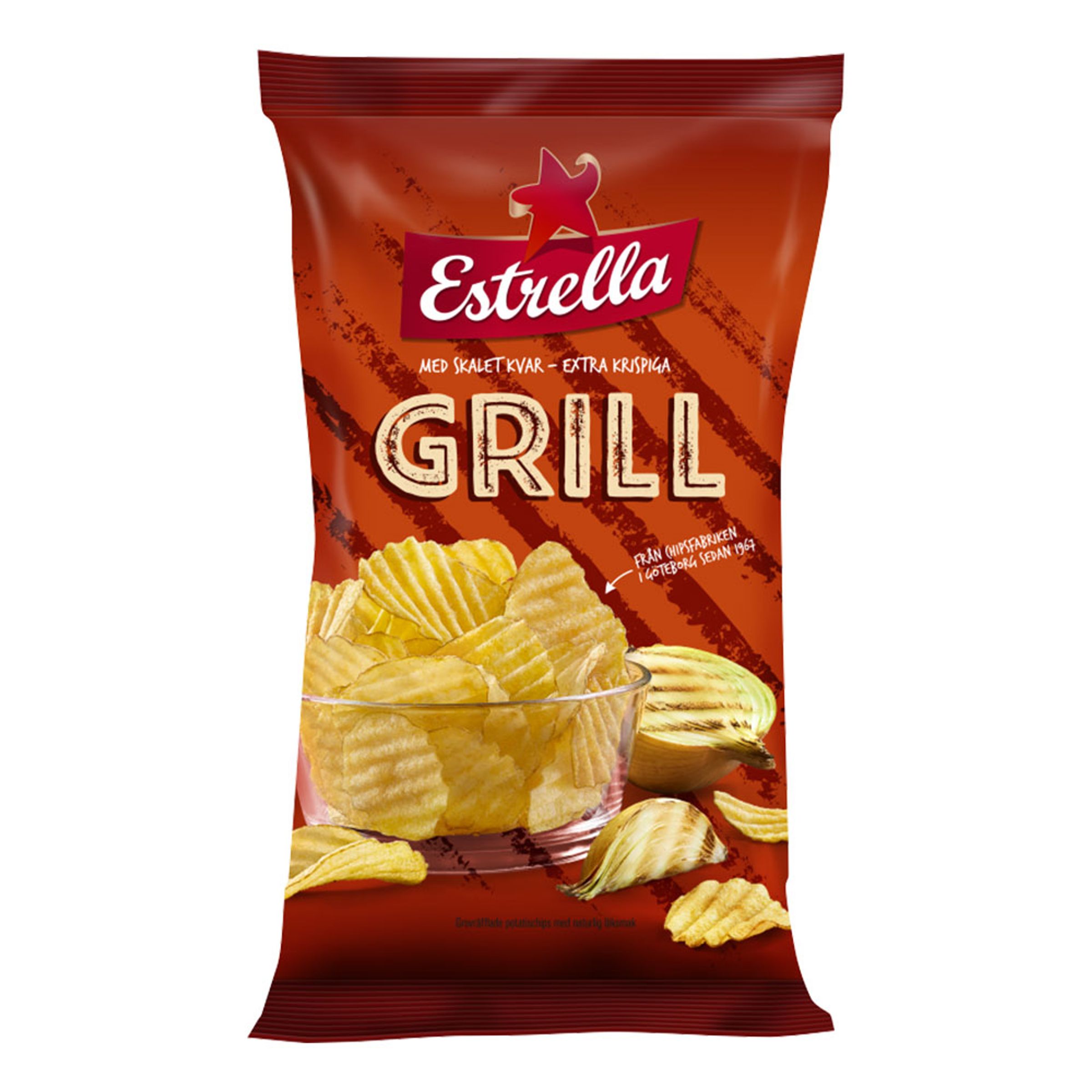 Estrella Grillchips - 175 g | Hem - Godis & Läsk - Snacks - Chips | Maskeradspecialisten