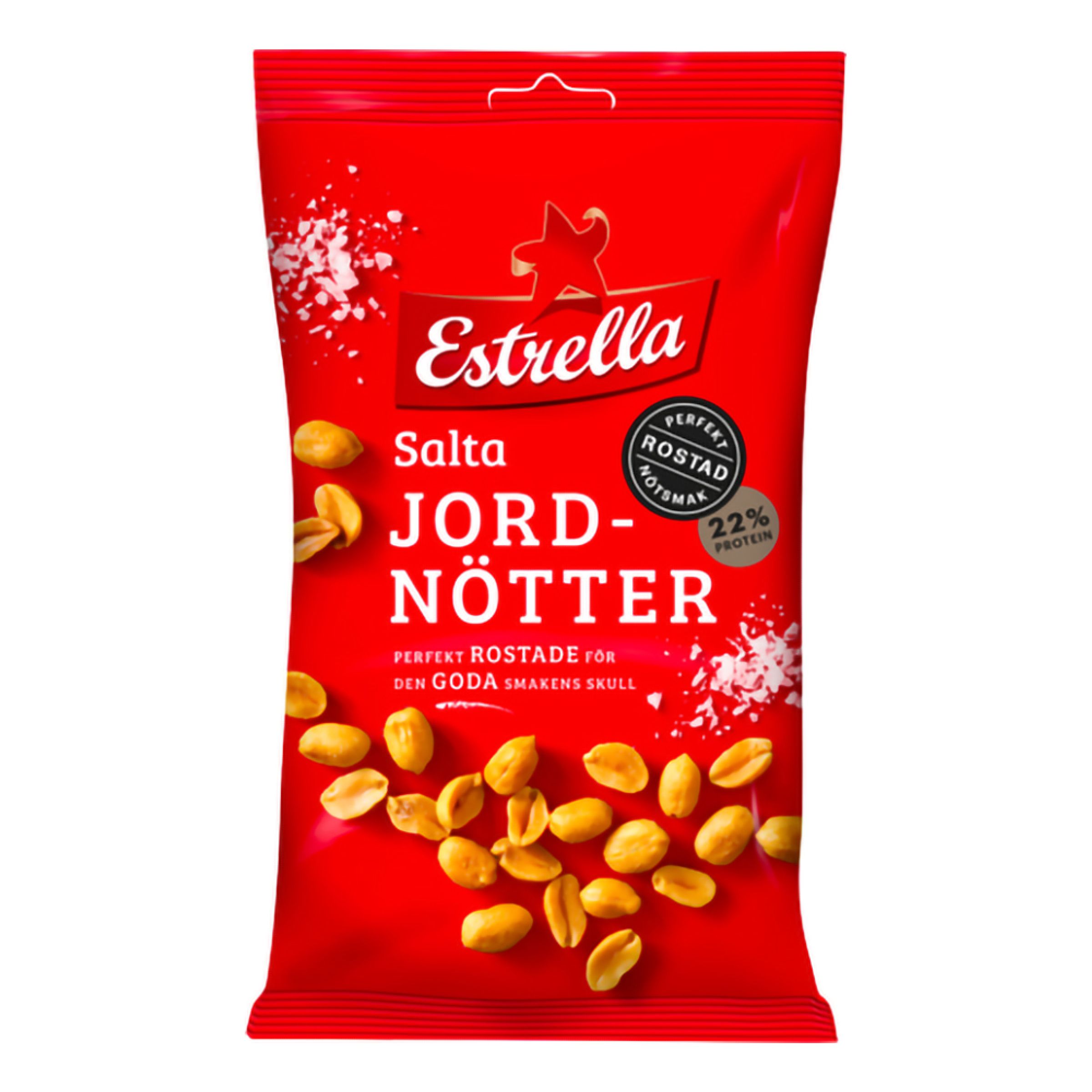 Estrella Jordnötter - 160 g | Hem - Godis & Läsk - Snacks - Nötter | Maskeradspecialisten