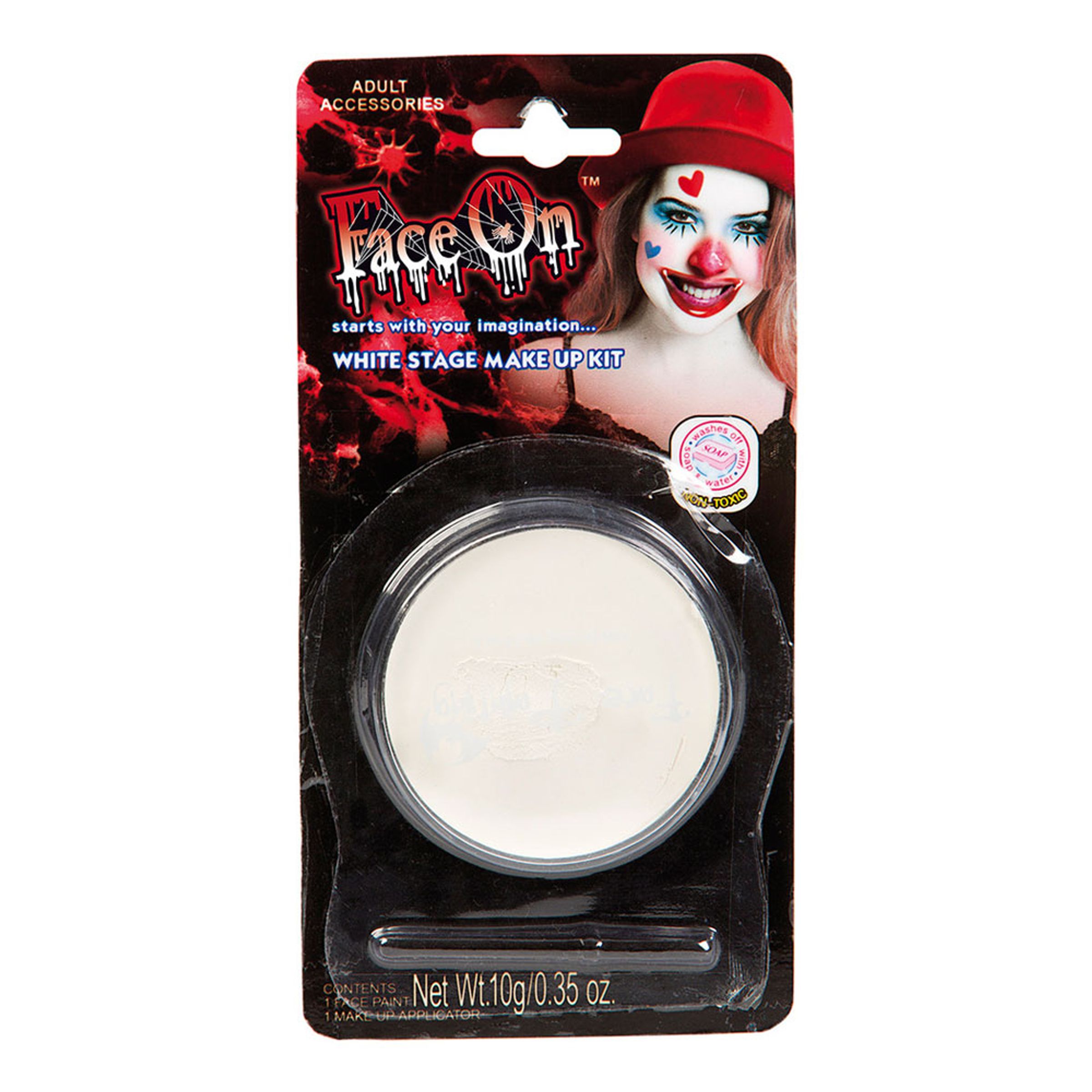 FaceOn Ansiktsfärg Vit | Hem - Teman - Högtider - Halloween - Halloweensmink | Maskeradspecialisten