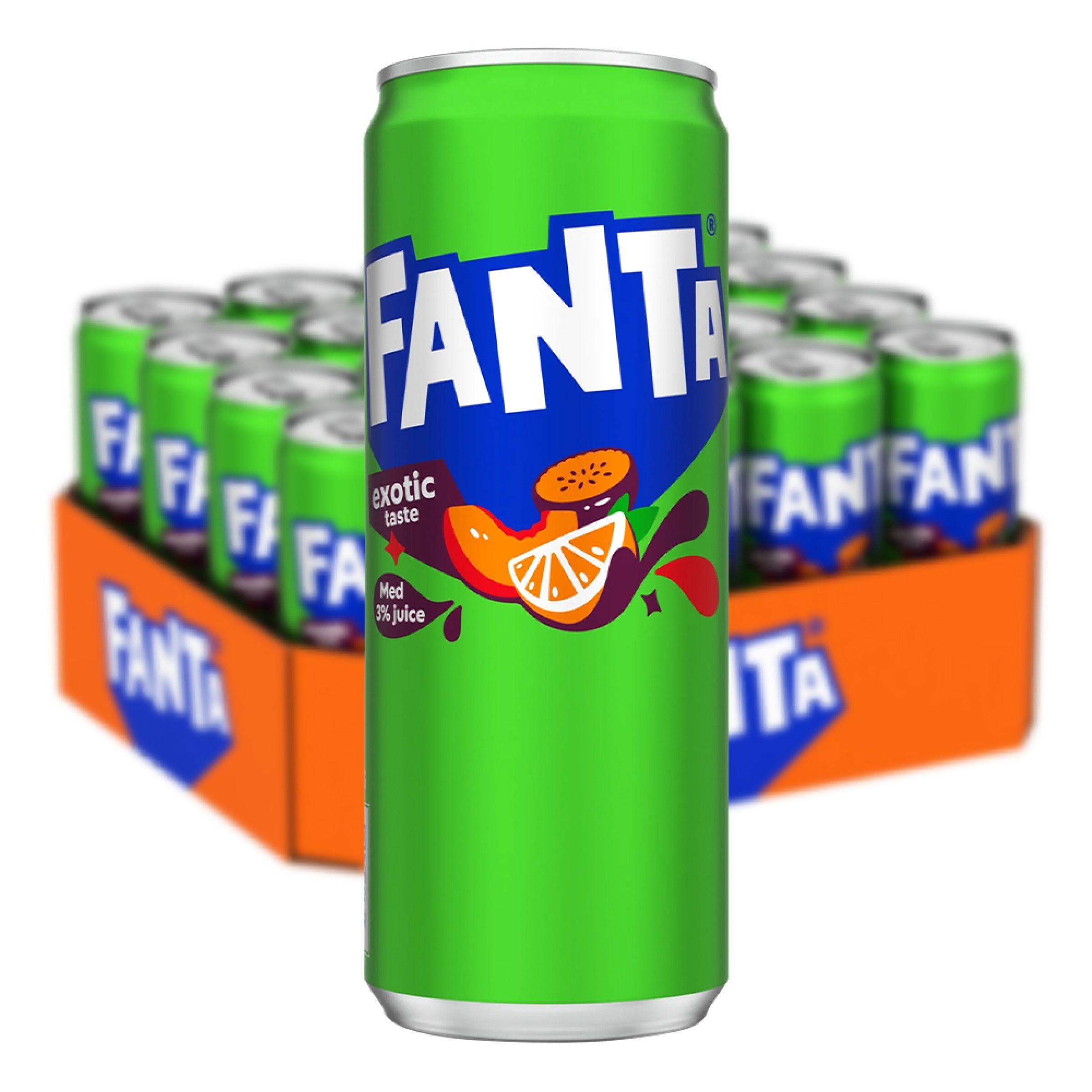 Fanta Exotic - 20 x 33 cl | Hem - Godis & Läsk - Dryck - Läsk | Maskeradspecialisten