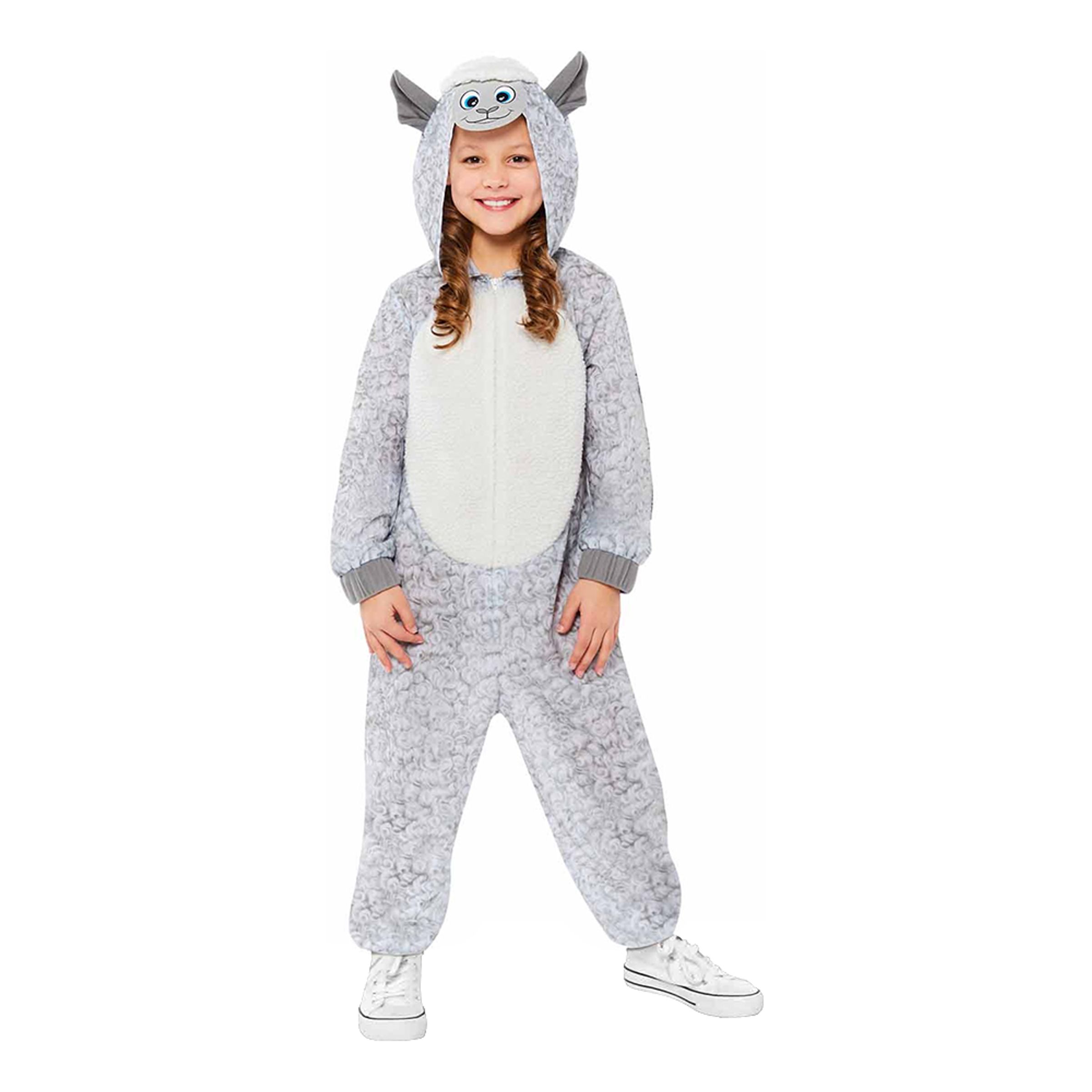 Får Jumpsuit Barn Maskeraddräkt - X-Small | Hem - Maskerad - Maskeraddräkter - Barndräkter | Pryloteket