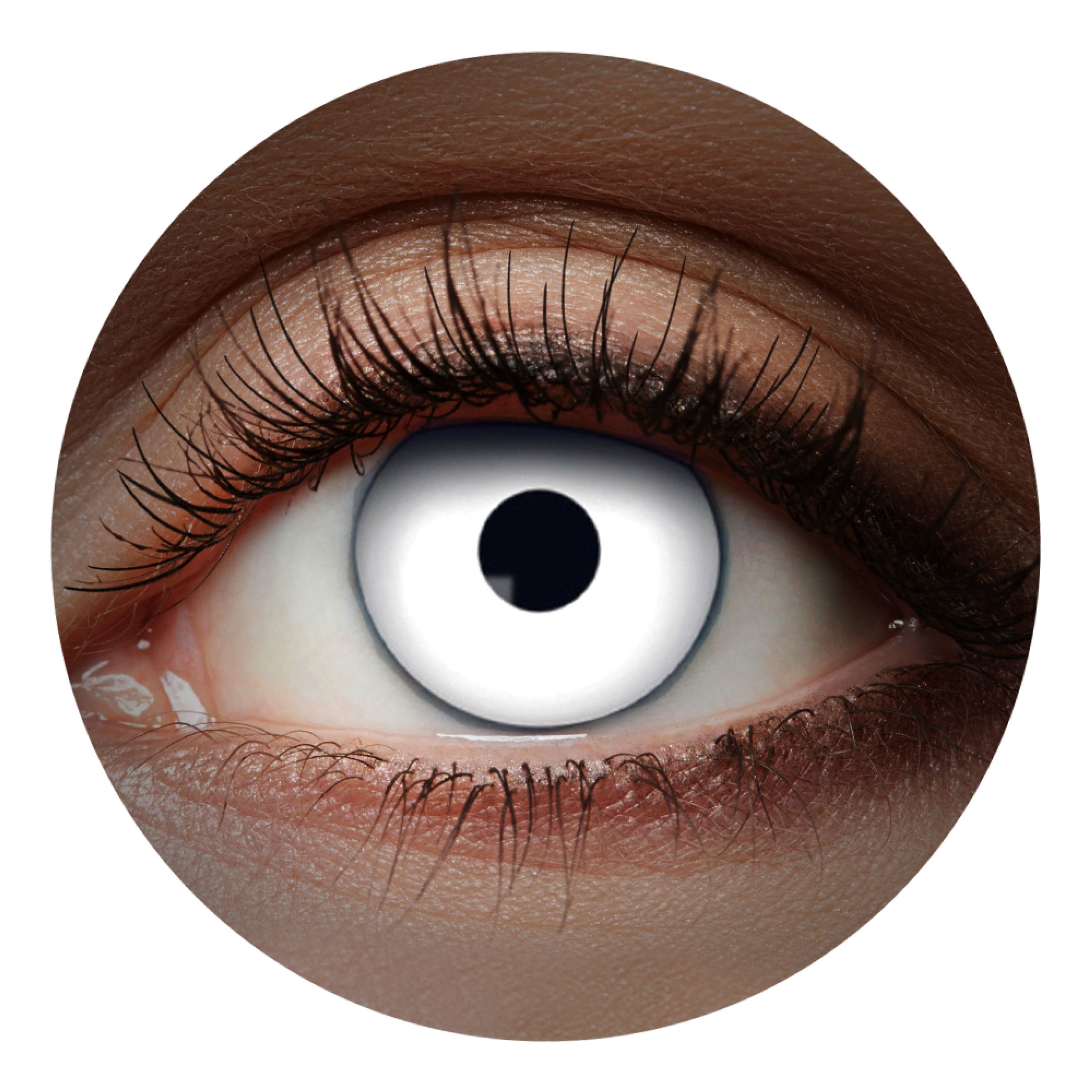 Färgade Linser UV Vit | Hem - Maskerad - Färgade Linser | Pryloteket